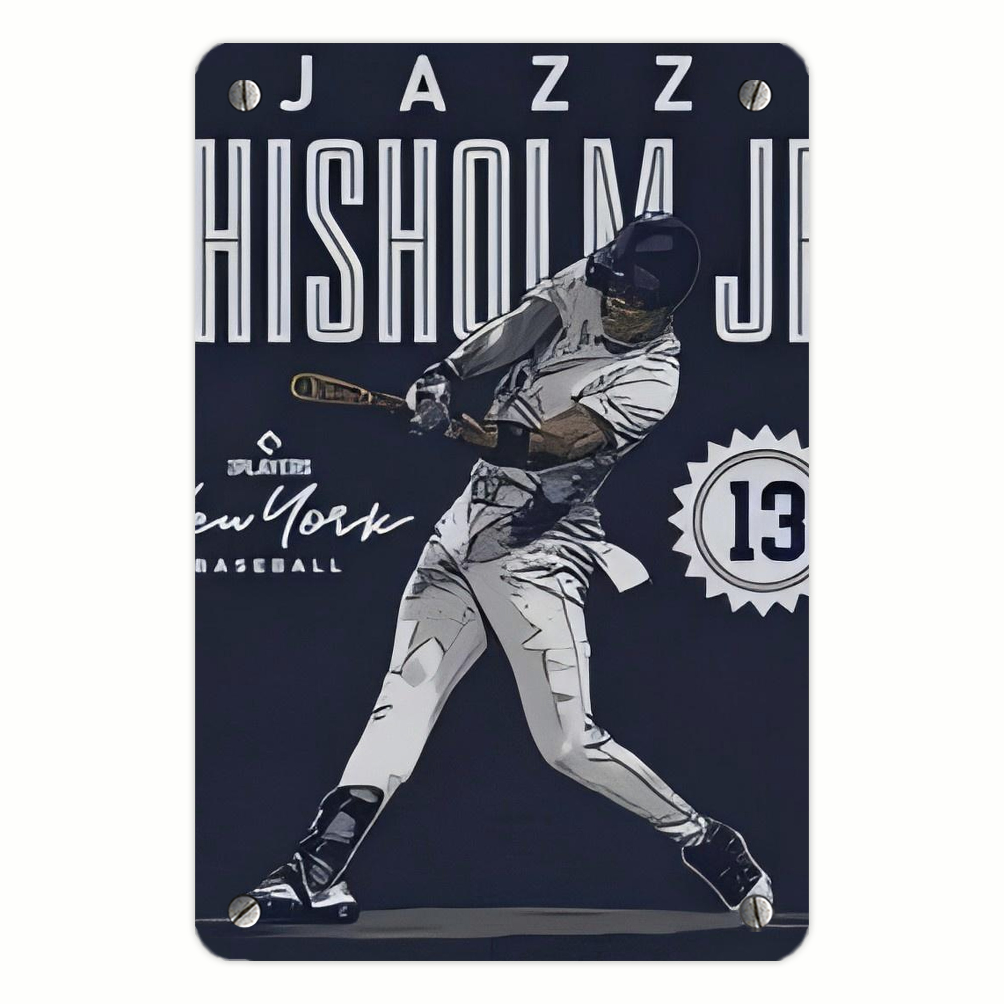 Jazz Chisholm Jr. 60 Metal Tin Sign 8x12inch - High-Quality Full-Print Decorative Wall Art, Durable Rust-Resistant Metal Plaque For Living Room, Bedroom, Kitchen, Office, Bar Décor