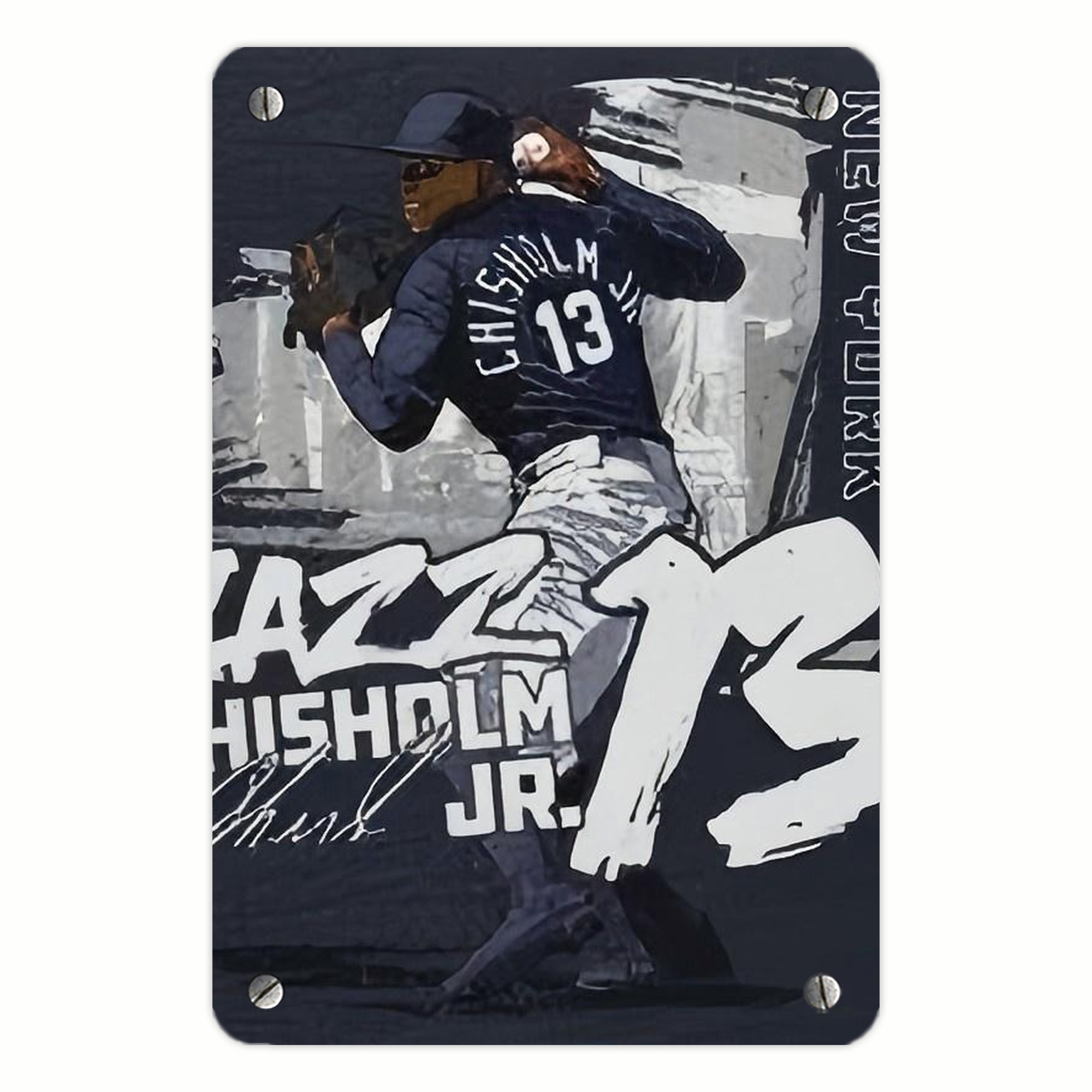 Jazz Chisholm Jr. 61 Metal Tin Sign 8x12inch - High-Quality Full-Print Decorative Wall Art, Durable Rust-Resistant Metal Plaque For Living Room, Bedroom, Kitchen, Office, Bar Décor