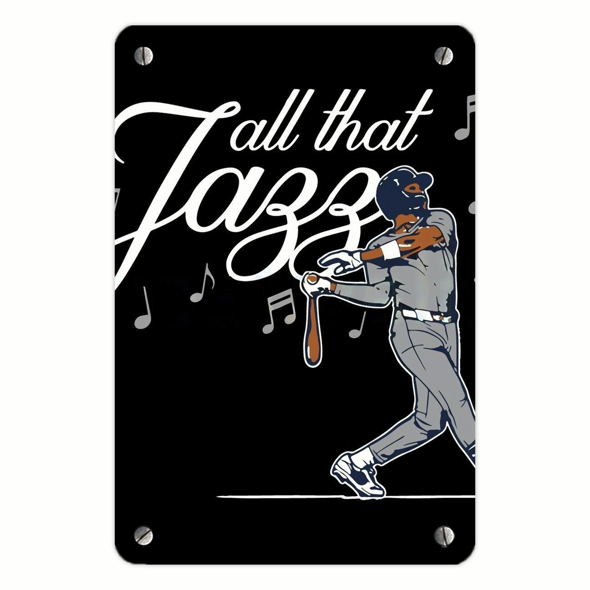 Jazz Chisholm Jr. 62 Metal Tin Sign 8x12inch - High-Quality Full-Print Decorative Wall Art, Durable Rust-Resistant Metal Plaque For Living Room, Bedroom, Kitchen, Office, Bar Décor