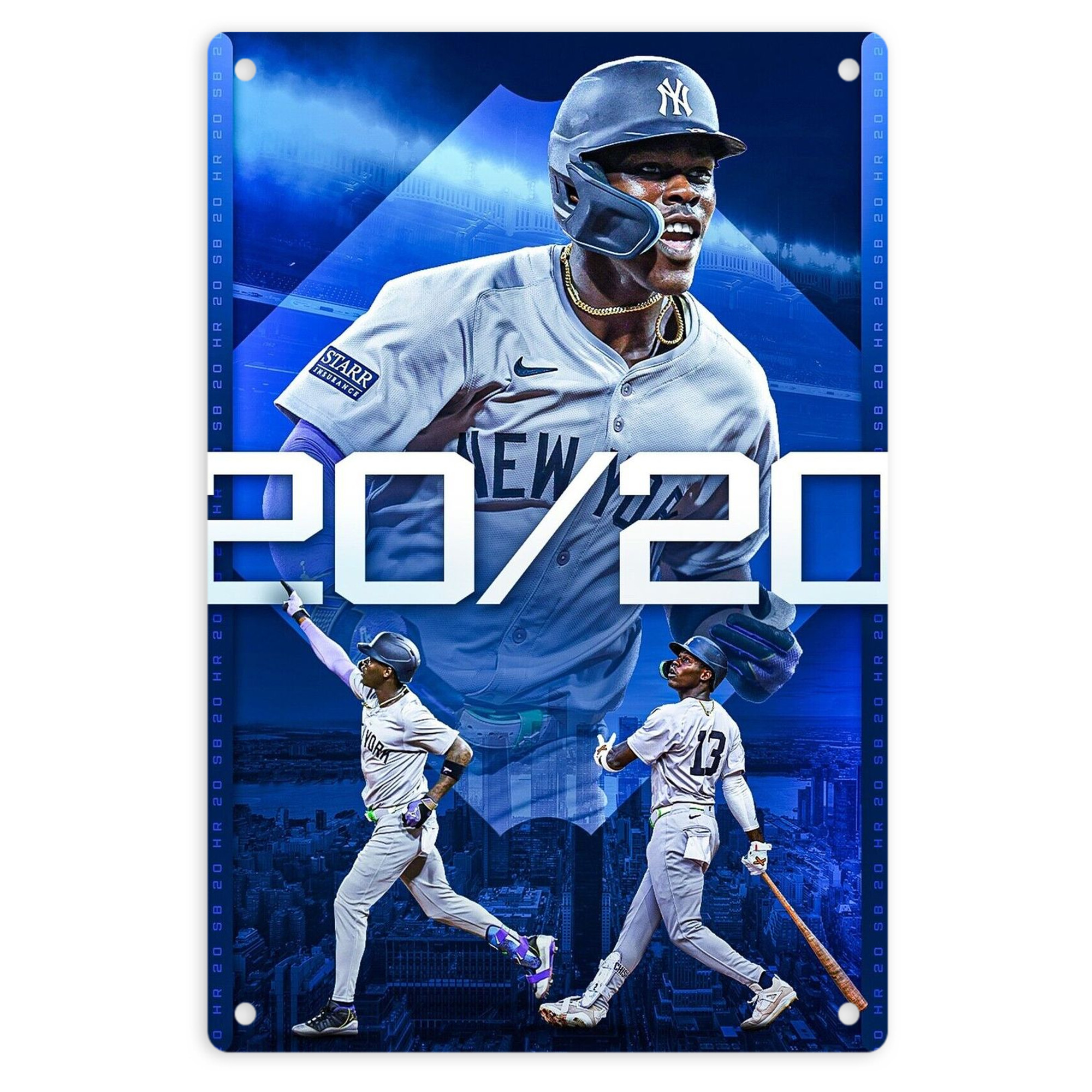 Jazz Chisholm Jr. 34 8x12inch Vertical Aluminum Sign - Durable Fade-Resistant Indoor/Outdoor Safety & Information Plaque For Office, Hotel, Restaurant, Bar, Public Spaces