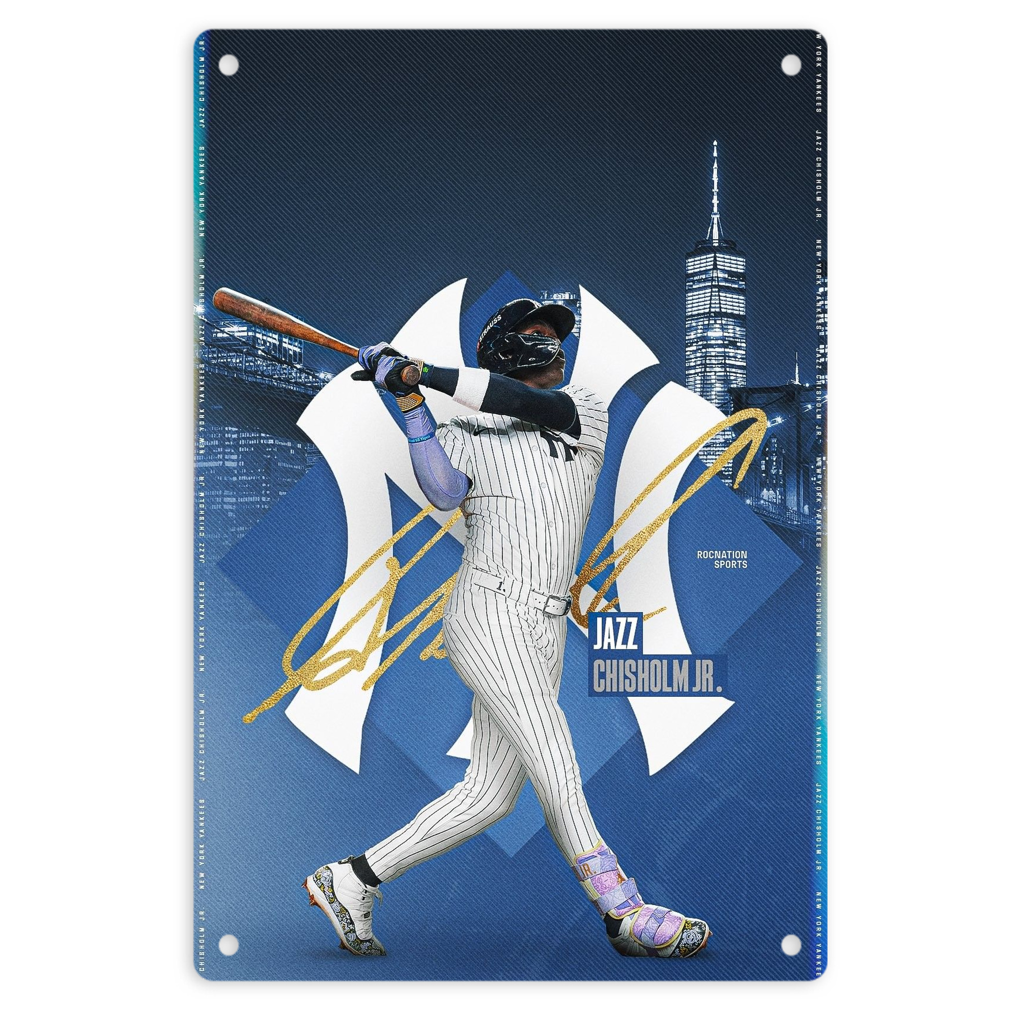 Jazz Chisholm Jr. 36 8x12inch Vertical Aluminum Sign - Durable Fade-Resistant Indoor/Outdoor Safety & Information Plaque For Office, Hotel, Restaurant, Bar, Public Spaces