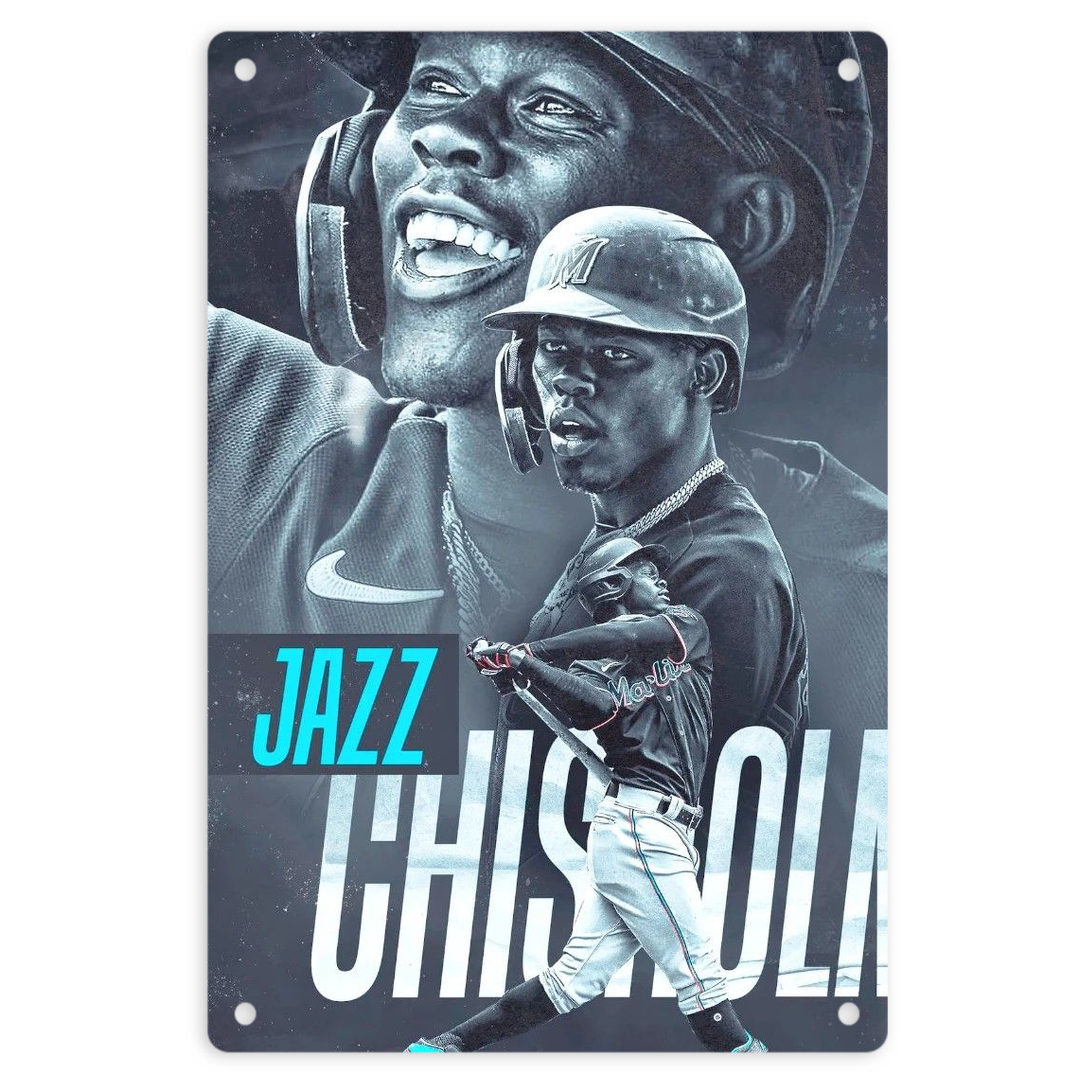Jazz Chisholm Jr. 45 8x12inch Vertical Aluminum Sign - Durable Fade-Resistant Indoor/Outdoor Safety & Information Plaque For Office, Hotel, Restaurant, Bar, Public Spaces