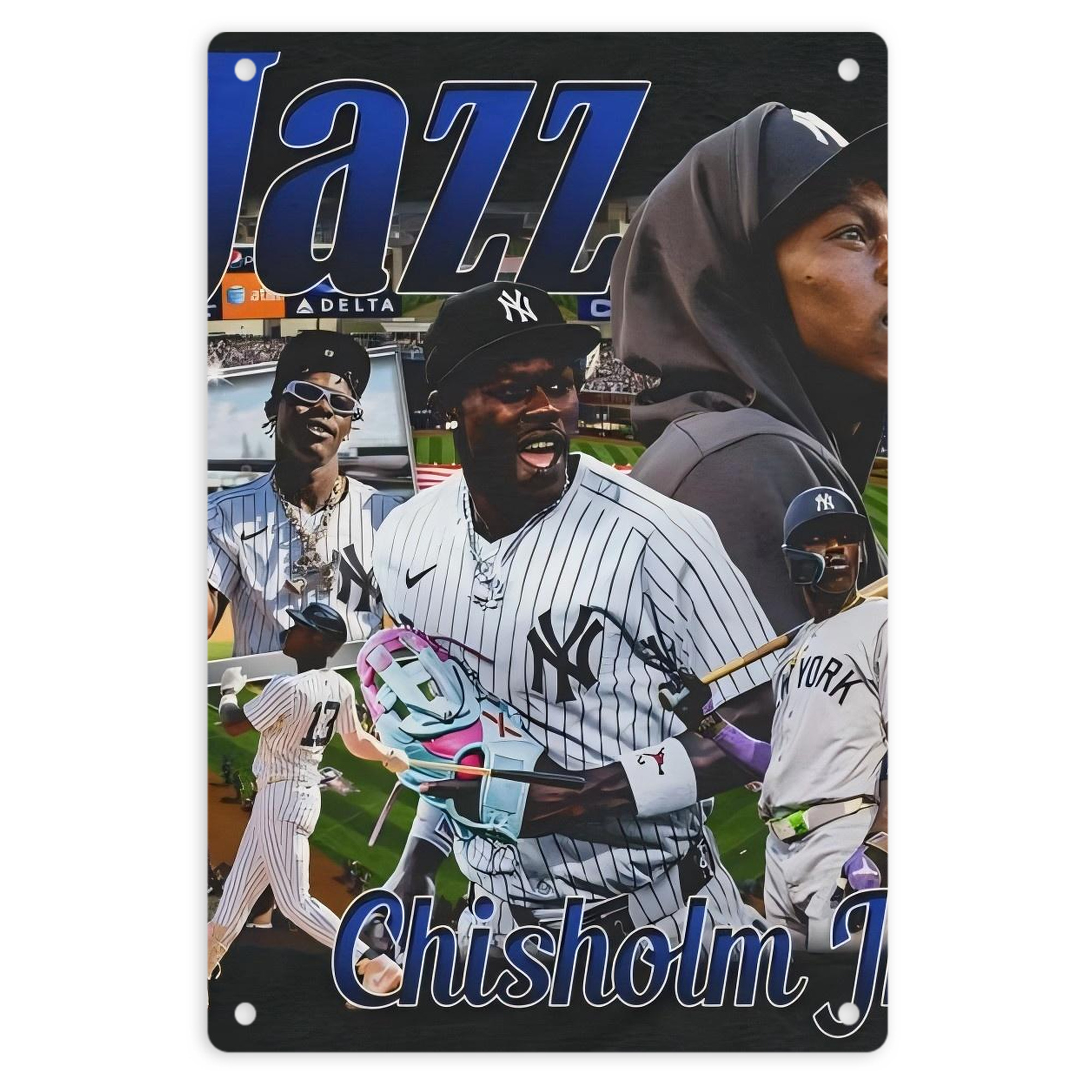 Jazz Chisholm Jr. 55 8x12inch Vertical Aluminum Sign - Durable Fade-Resistant Indoor/Outdoor Safety & Information Plaque For Office, Hotel, Restaurant, Bar, Public Spaces