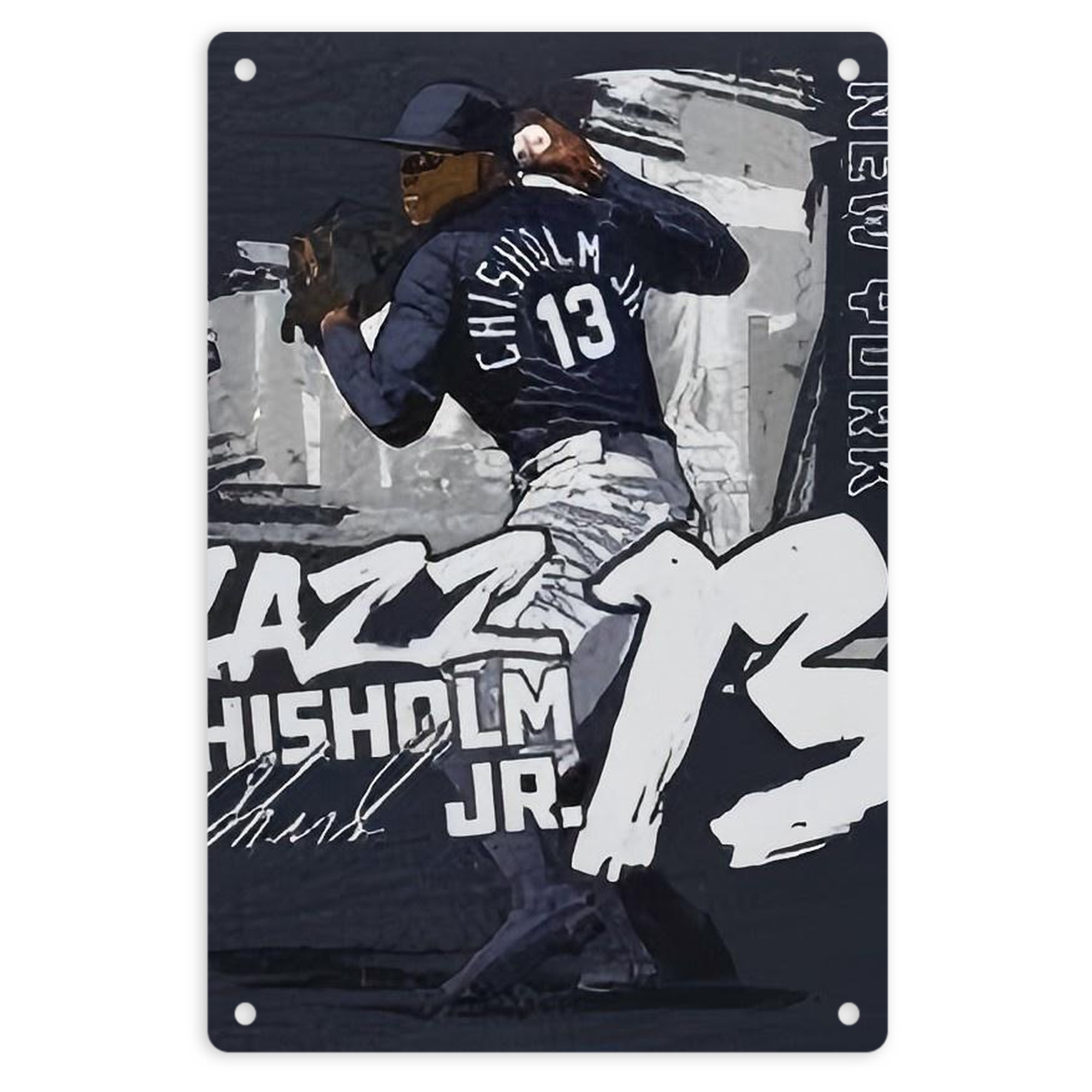 Jazz Chisholm Jr. 61 8x12inch Vertical Aluminum Sign - Durable Fade-Resistant Indoor/Outdoor Safety & Information Plaque For Office, Hotel, Restaurant, Bar, Public Spaces