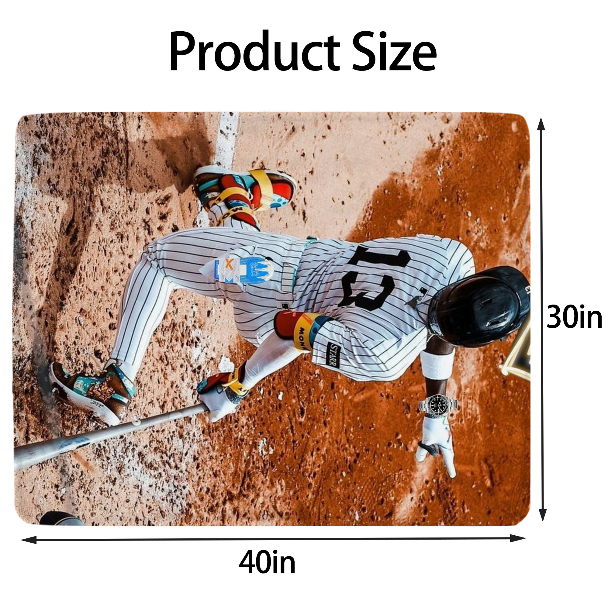 Jazz Chisholm Jr. 35 Soft Plush Fleece Blanket 30x40 Inch - 300GSM Flannel, Ultra Soft & Warm, Lightweight & Durable, Perfect For Kids, Adults, Couch, Bed, Camping, Travel, Gift For Family & Friends