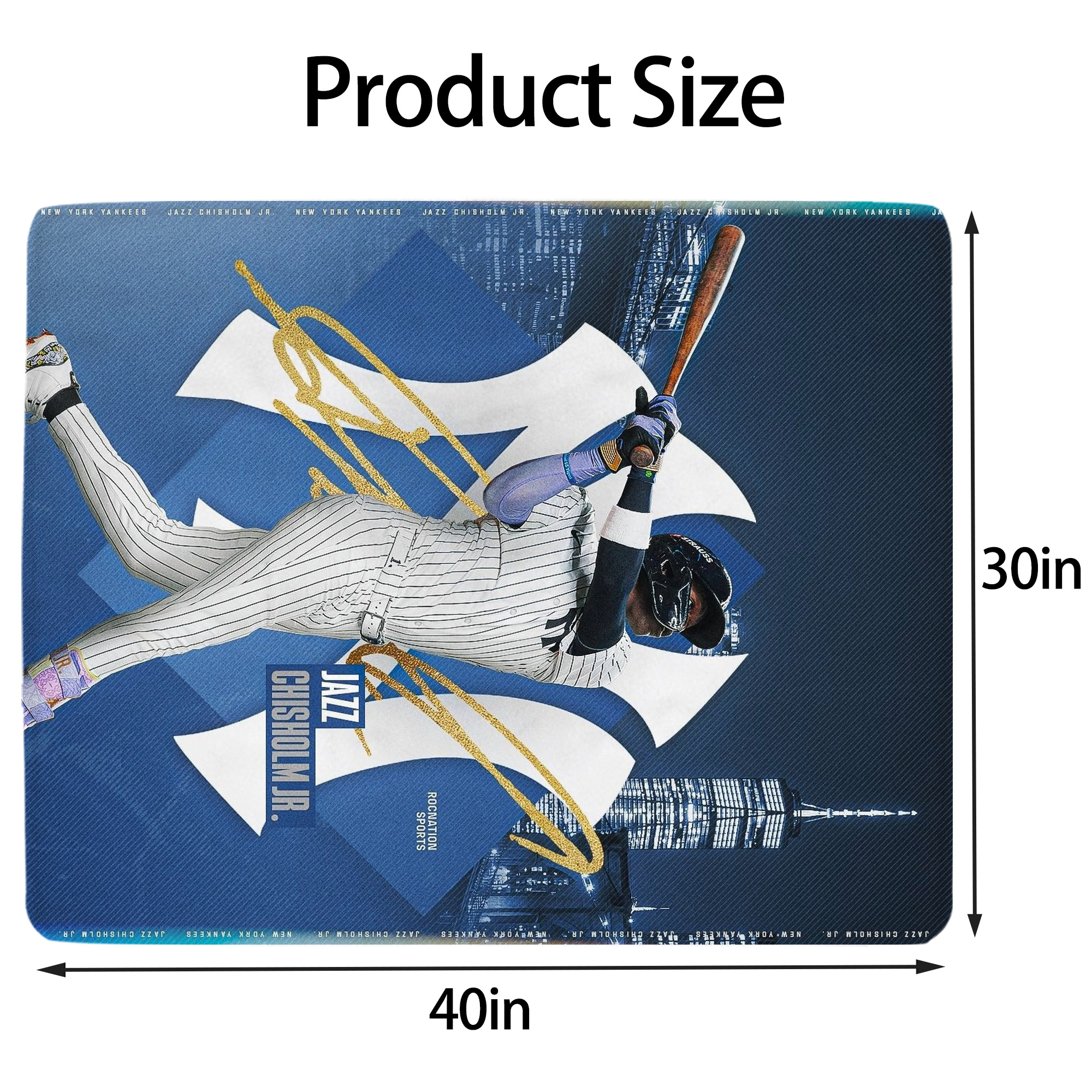 Jazz Chisholm Jr. 36 Soft Plush Fleece Blanket 30x40 Inch - 300GSM Flannel, Ultra Soft & Warm, Lightweight & Durable, Perfect For Kids, Adults, Couch, Bed, Camping, Travel, Gift For Family & Friends