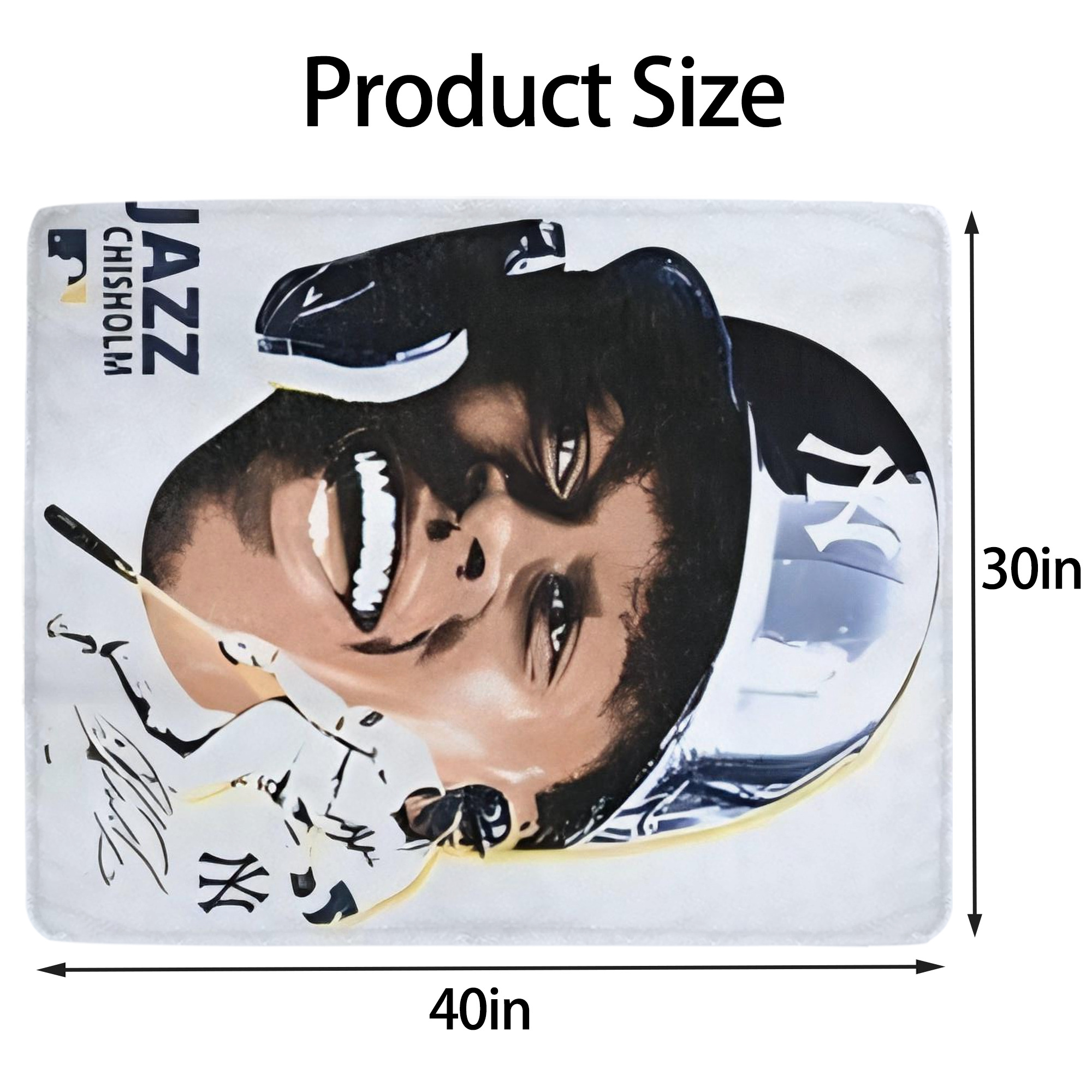 Jazz Chisholm Jr. 52 Soft Plush Fleece Blanket 30x40 Inch - 300GSM Flannel, Ultra Soft & Warm, Lightweight & Durable, Perfect For Kids, Adults, Couch, Bed, Camping, Travel, Gift For Family & Friends