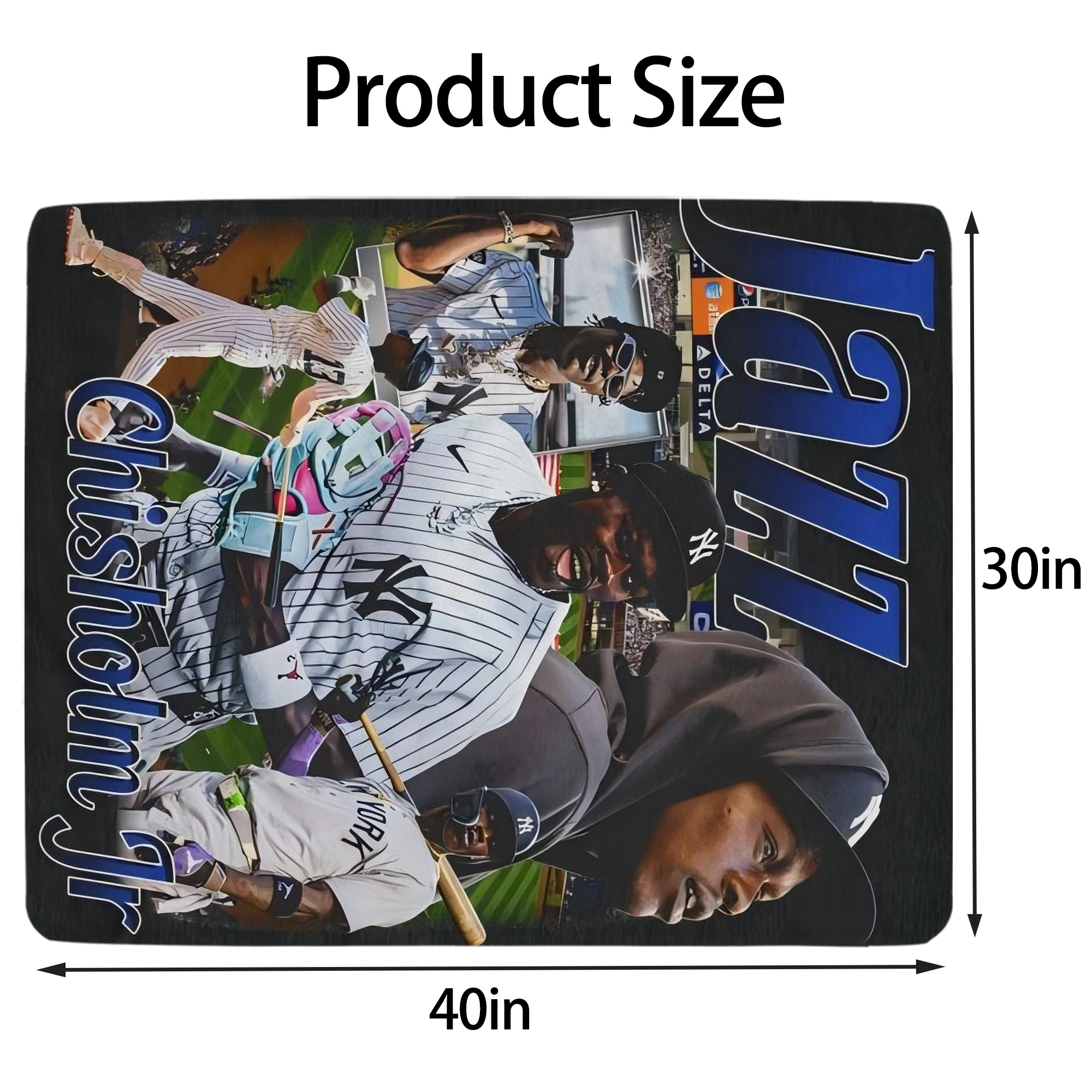 Jazz Chisholm Jr. 55 Soft Plush Fleece Blanket 30x40 Inch - 300GSM Flannel, Ultra Soft & Warm, Lightweight & Durable, Perfect For Kids, Adults, Couch, Bed, Camping, Travel, Gift For Family & Friends