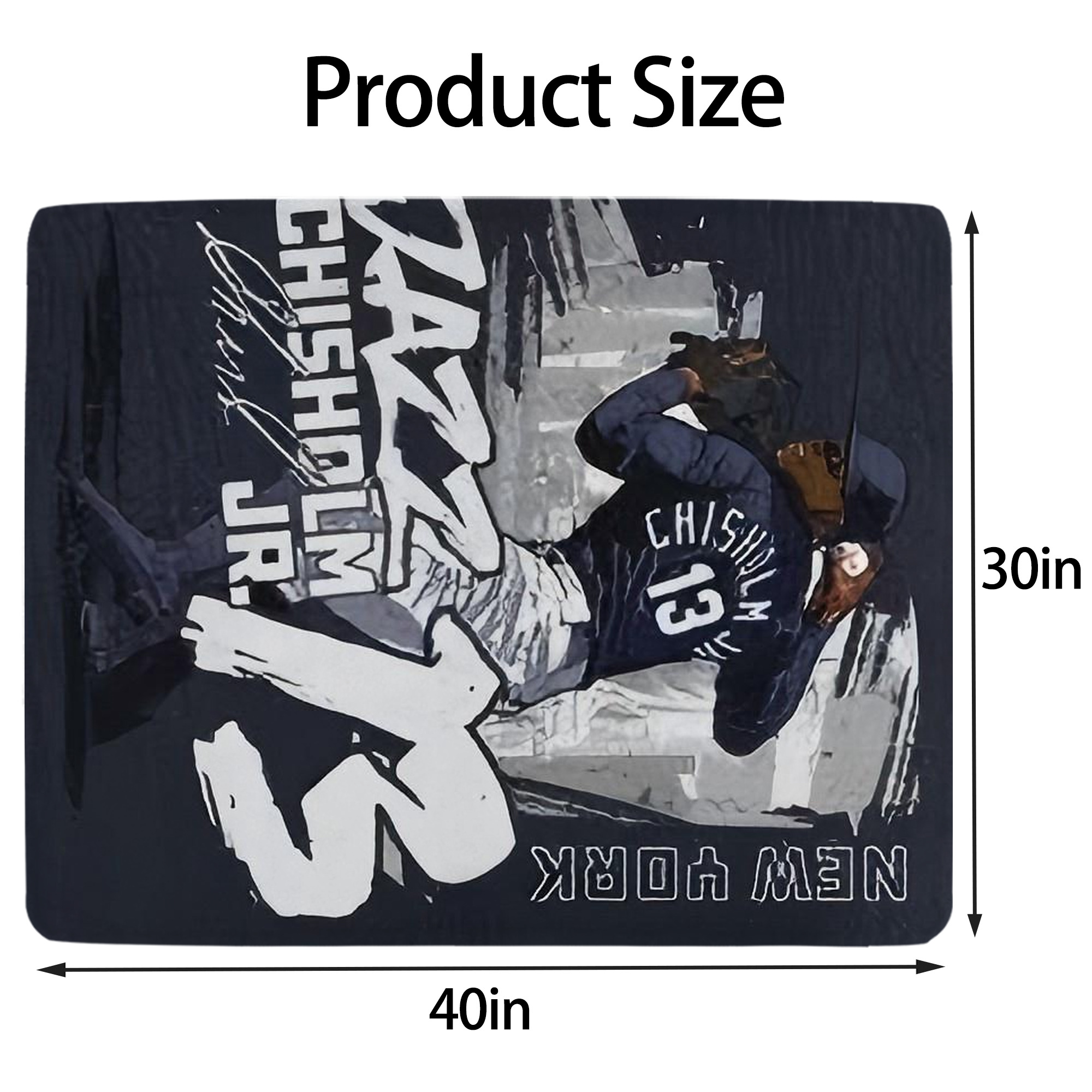 Jazz Chisholm Jr. 61 Soft Plush Fleece Blanket 30x40 Inch - 300GSM Flannel, Ultra Soft & Warm, Lightweight & Durable, Perfect For Kids, Adults, Couch, Bed, Camping, Travel, Gift For Family & Friends