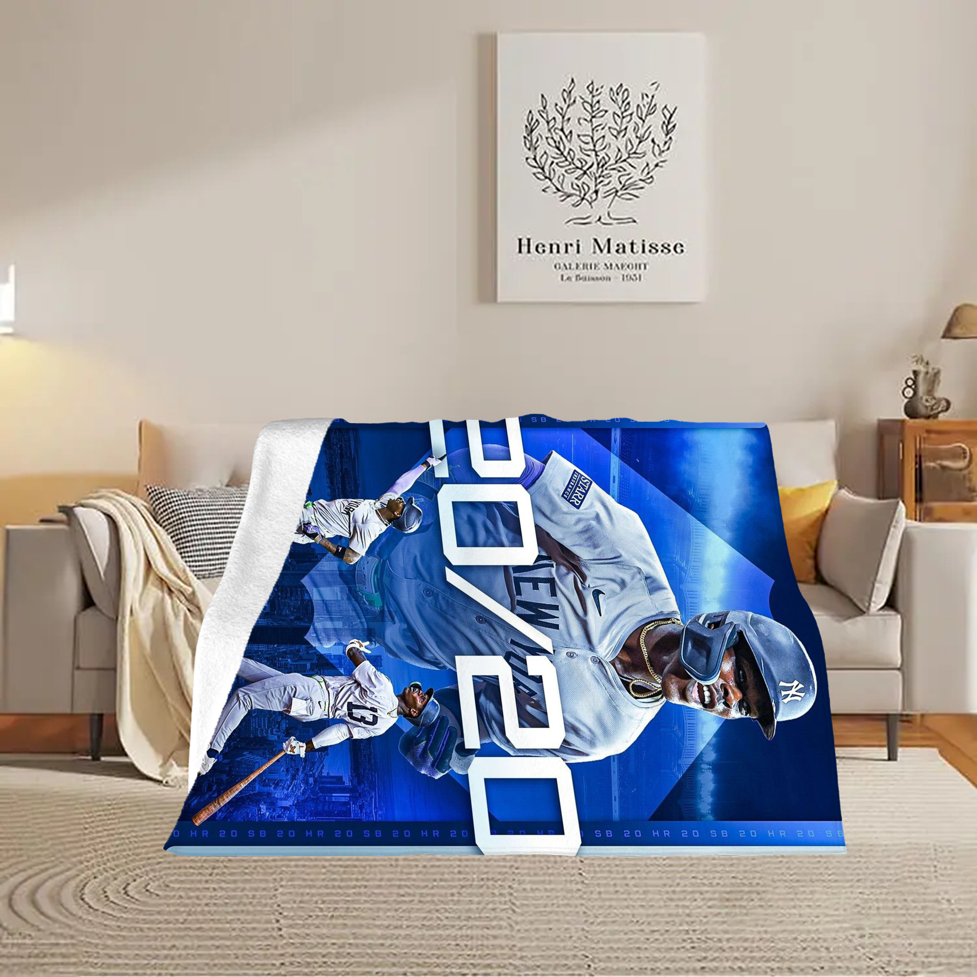 Jazz Chisholm Jr. 34 Soft Plush Fleece Blanket 30x40 Inch - 300GSM Flannel, Ultra Soft & Warm, Lightweight & Durable, Perfect For Kids, Adults, Couch, Bed, Camping, Travel, Gift For Family & Friends