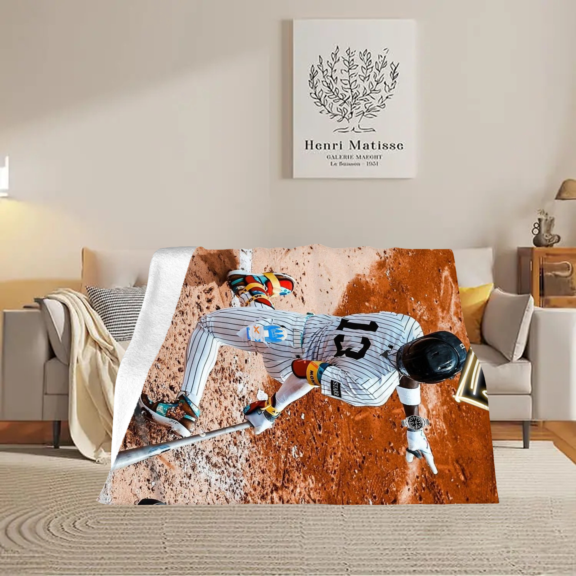 Jazz Chisholm Jr. 35 Soft Plush Fleece Blanket 30x40 Inch - 300GSM Flannel, Ultra Soft & Warm, Lightweight & Durable, Perfect For Kids, Adults, Couch, Bed, Camping, Travel, Gift For Family & Friends