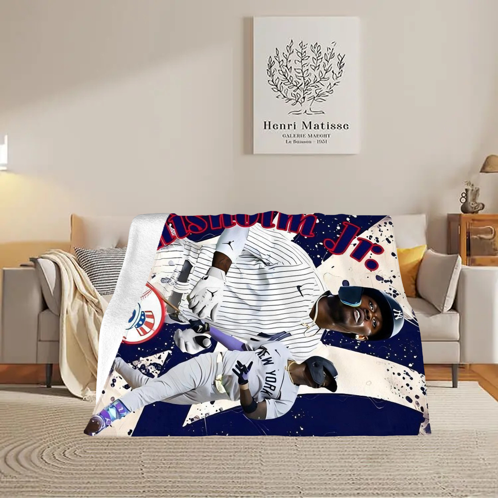 Jazz Chisholm Jr. 48 Soft Plush Fleece Blanket 30x40 Inch - 300GSM Flannel, Ultra Soft & Warm, Lightweight & Durable, Perfect For Kids, Adults, Couch, Bed, Camping, Travel, Gift For Family & Friends