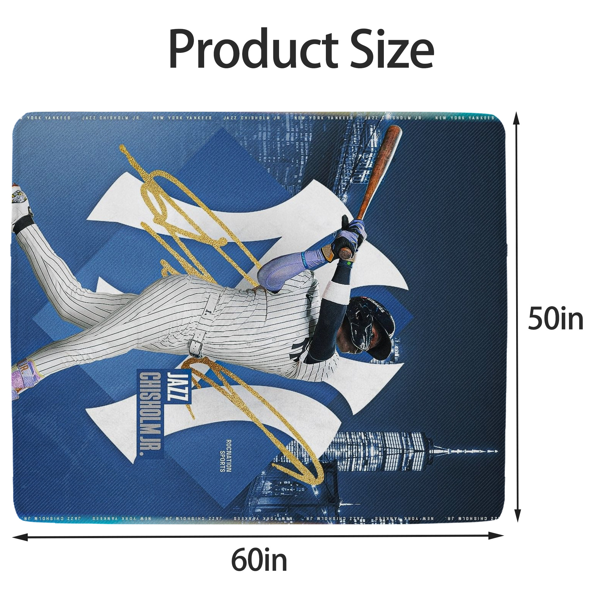 Jazz Chisholm Jr. 36 Soft Fleece Throw Blanket 50 X 60 Inch – Super Soft, Lightweight, And Durable – Perfect For Sofa, Bed, Camping, And More – Ideal Gift For Family And Friends