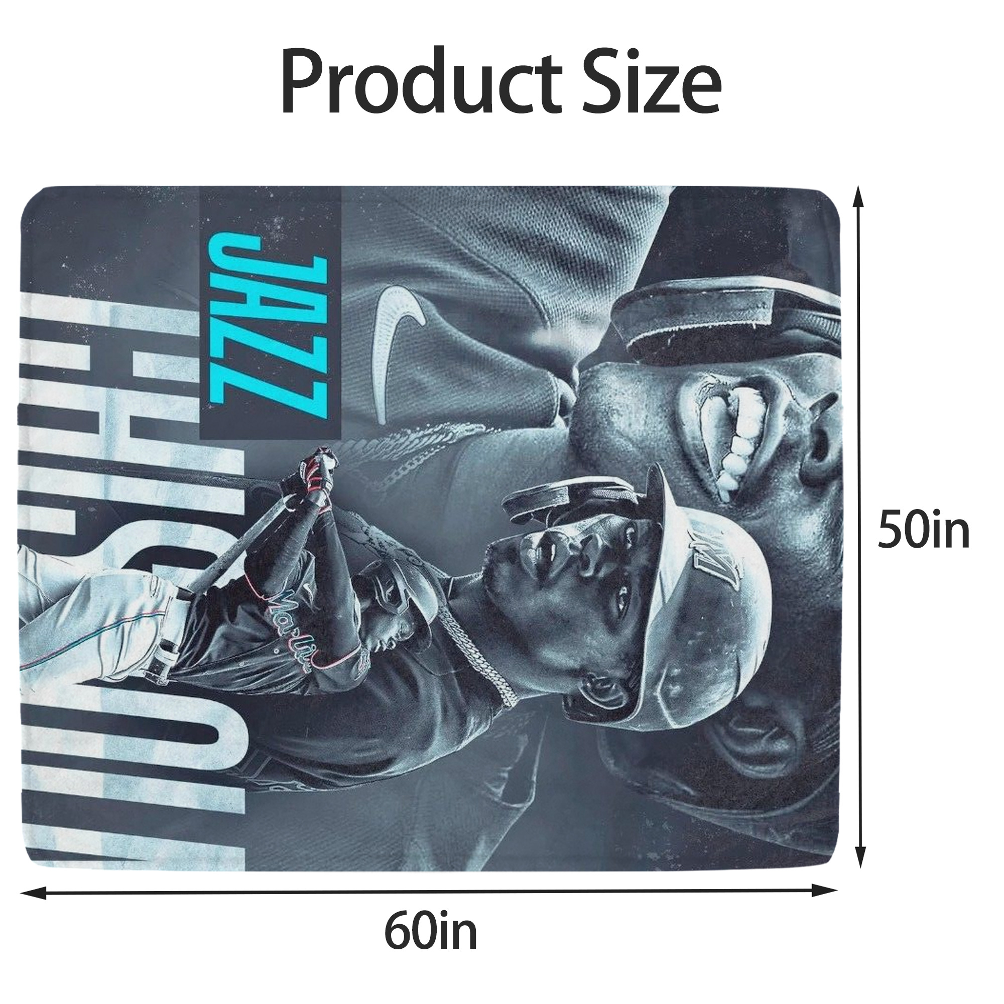 Jazz Chisholm Jr. 45 Soft Fleece Throw Blanket 50 X 60 Inch – Super Soft, Lightweight, And Durable – Perfect For Sofa, Bed, Camping, And More – Ideal Gift For Family And Friends