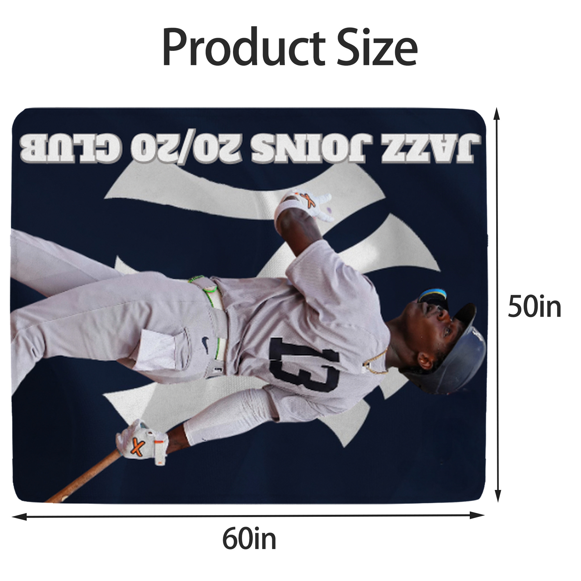 Jazz Chisholm Jr. 47 Soft Fleece Throw Blanket 50 X 60 Inch – Super Soft, Lightweight, And Durable – Perfect For Sofa, Bed, Camping, And More – Ideal Gift For Family And Friends