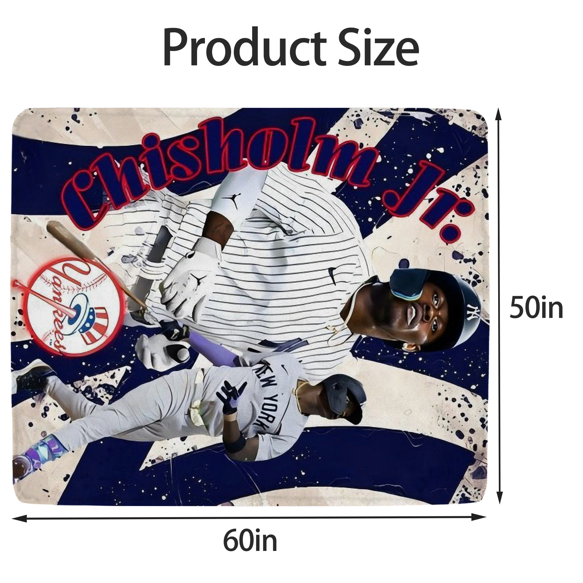 Jazz Chisholm Jr. 48 Soft Fleece Throw Blanket 50 X 60 Inch – Super Soft, Lightweight, And Durable – Perfect For Sofa, Bed, Camping, And More – Ideal Gift For Family And Friends