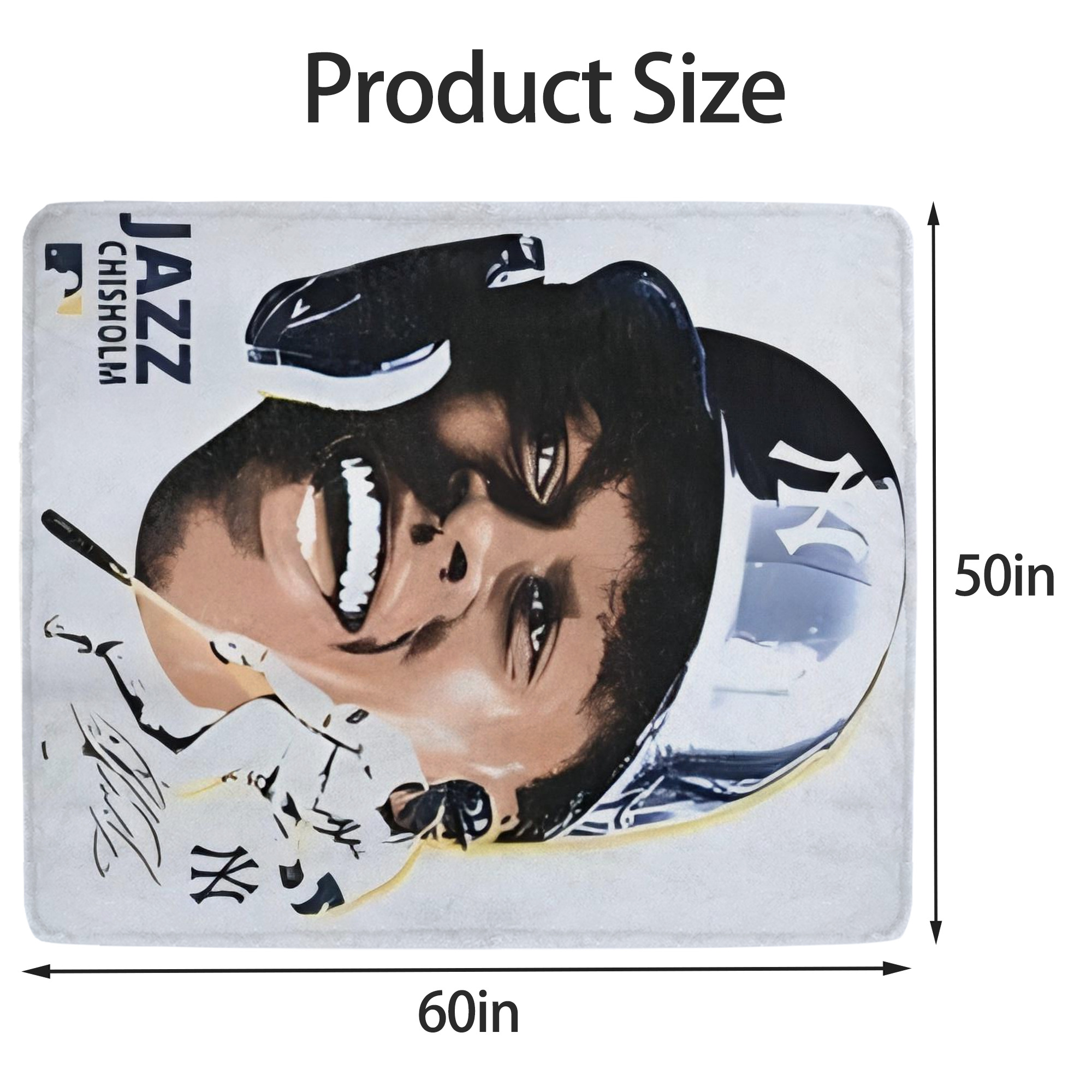 Jazz Chisholm Jr. 52 Soft Fleece Throw Blanket 50 X 60 Inch – Super Soft, Lightweight, And Durable – Perfect For Sofa, Bed, Camping, And More – Ideal Gift For Family And Friends