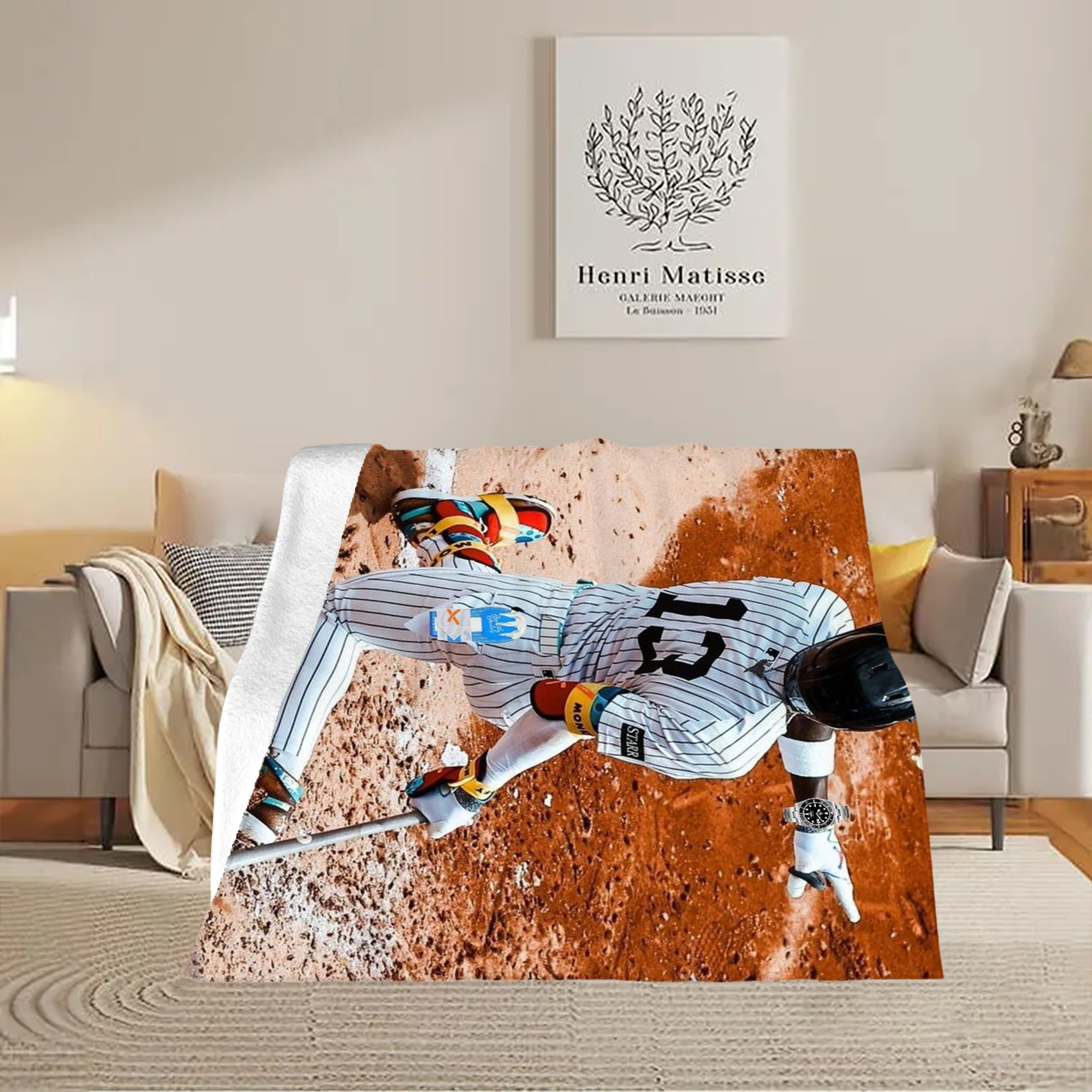 Jazz Chisholm Jr. 35 Soft Fleece Throw Blanket 50 X 60 Inch – Super Soft, Lightweight, And Durable – Perfect For Sofa, Bed, Camping, And More – Ideal Gift For Family And Friends