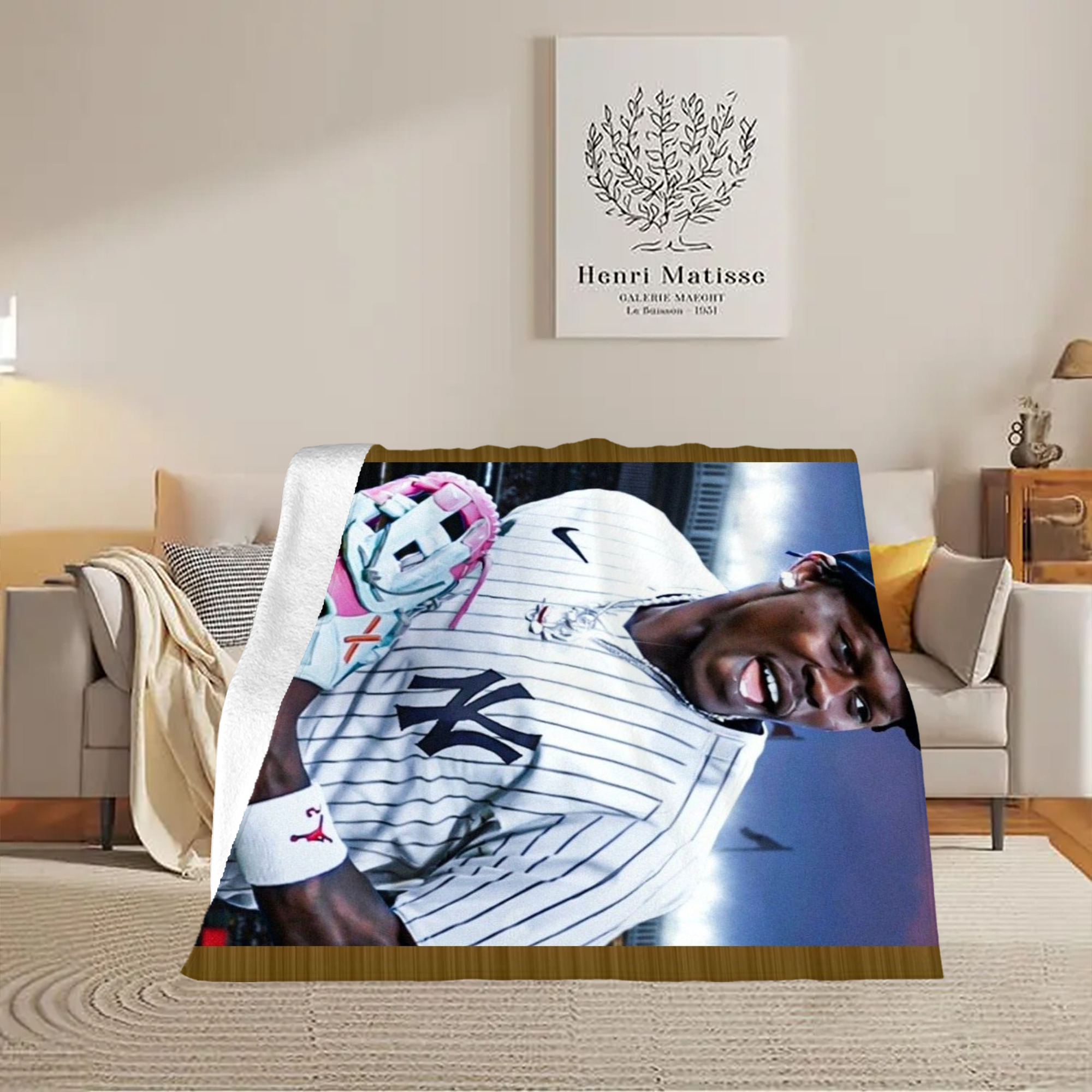 Jazz Chisholm Jr. 44 Soft Fleece Throw Blanket 50 X 60 Inch – Super Soft, Lightweight, And Durable – Perfect For Sofa, Bed, Camping, And More – Ideal Gift For Family And Friends