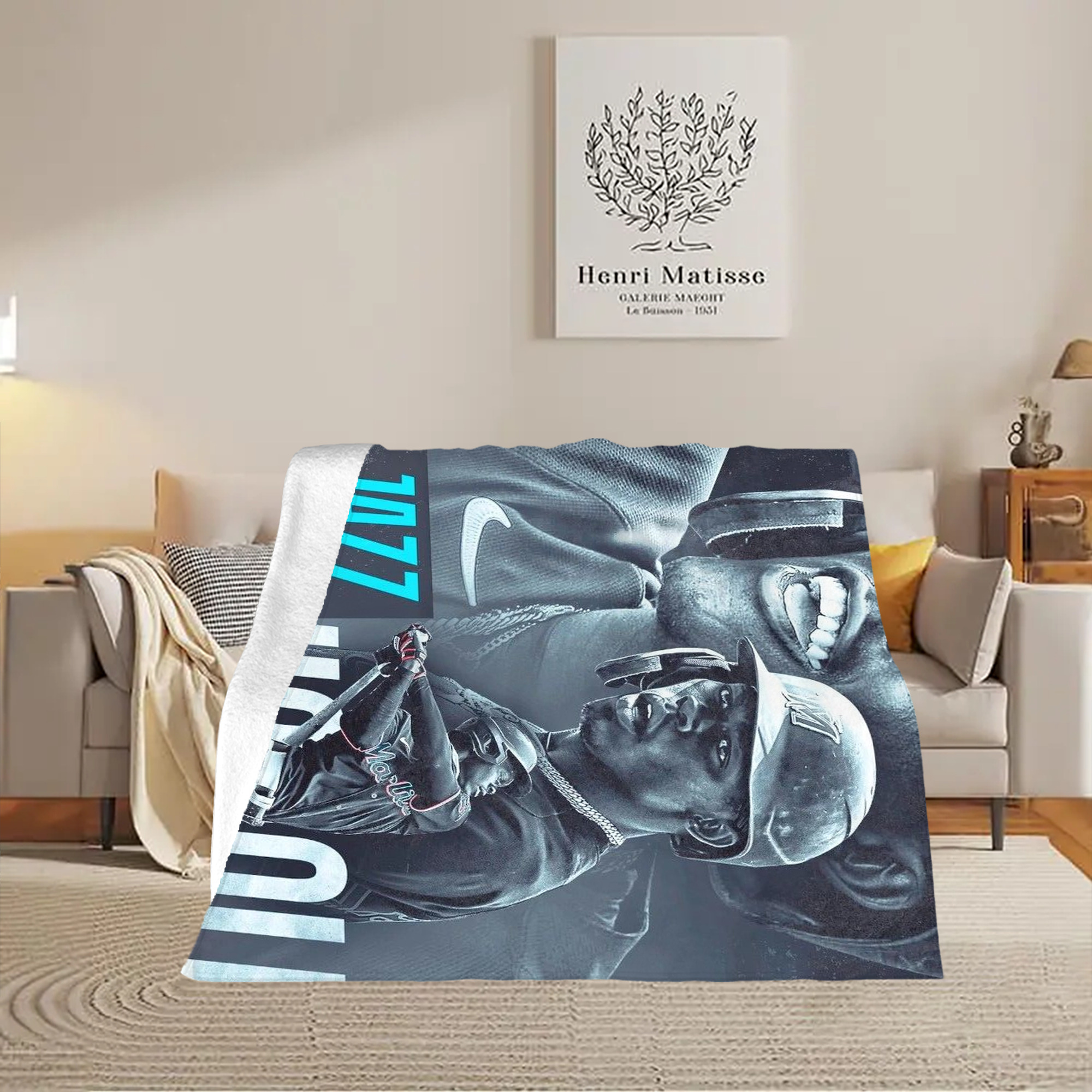 Jazz Chisholm Jr. 45 Soft Fleece Throw Blanket 50 X 60 Inch – Super Soft, Lightweight, And Durable – Perfect For Sofa, Bed, Camping, And More – Ideal Gift For Family And Friends