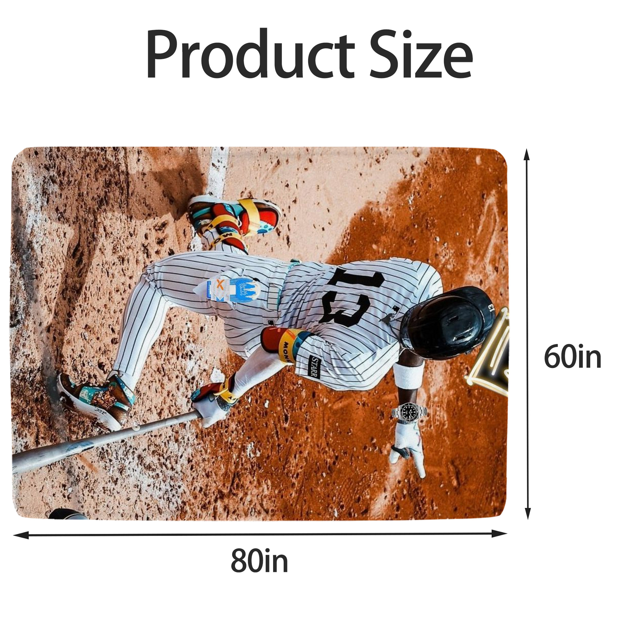 Jazz Chisholm Jr. 35 Soft Fleece Throw Blanket 60 X 80 Inch – Super Soft, Lightweight, And Durable – Perfect For Sofa, Bed, Camping, And More – Ideal Gift For Family And Friends