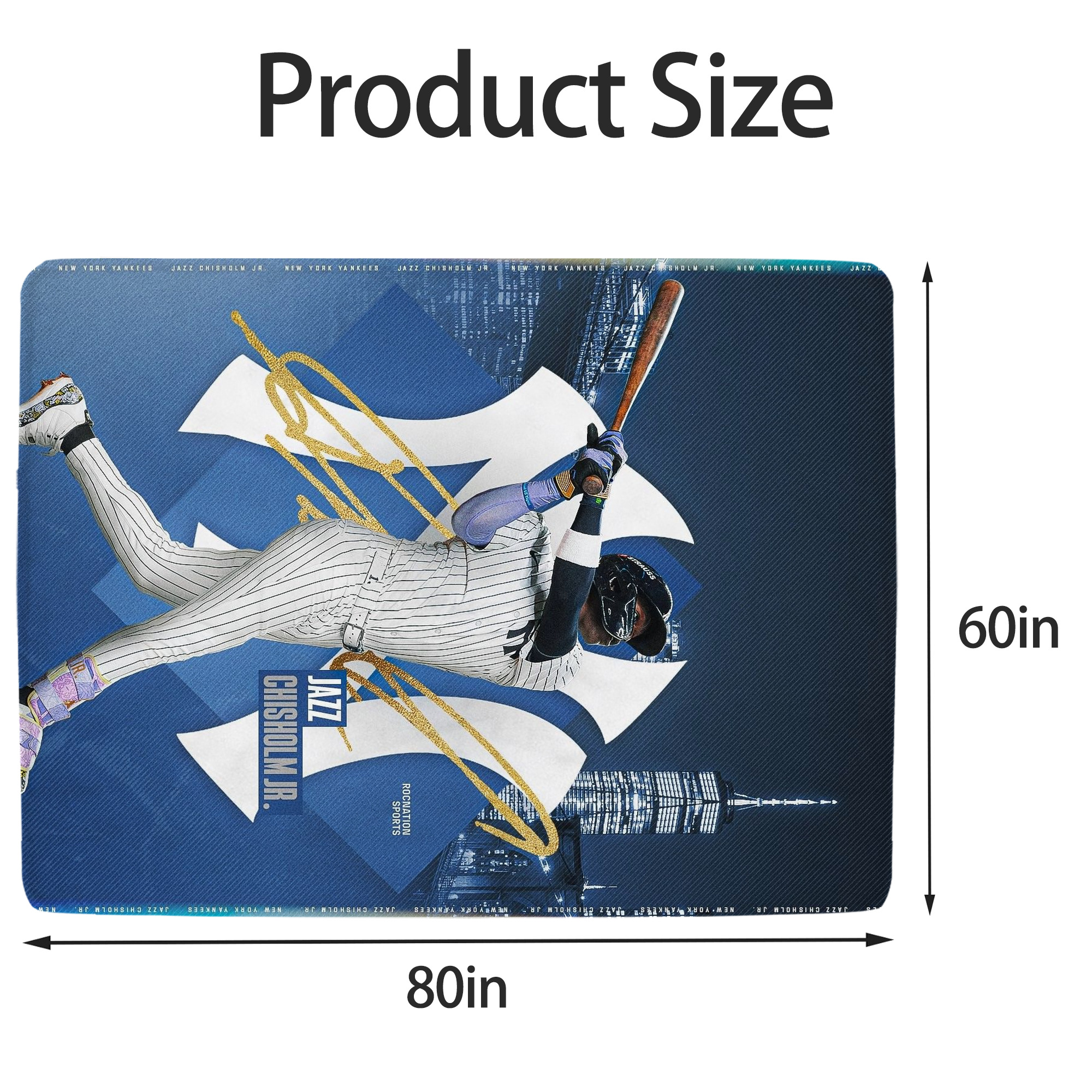 Jazz Chisholm Jr. 36 Soft Fleece Throw Blanket 60 X 80 Inch – Super Soft, Lightweight, And Durable – Perfect For Sofa, Bed, Camping, And More – Ideal Gift For Family And Friends