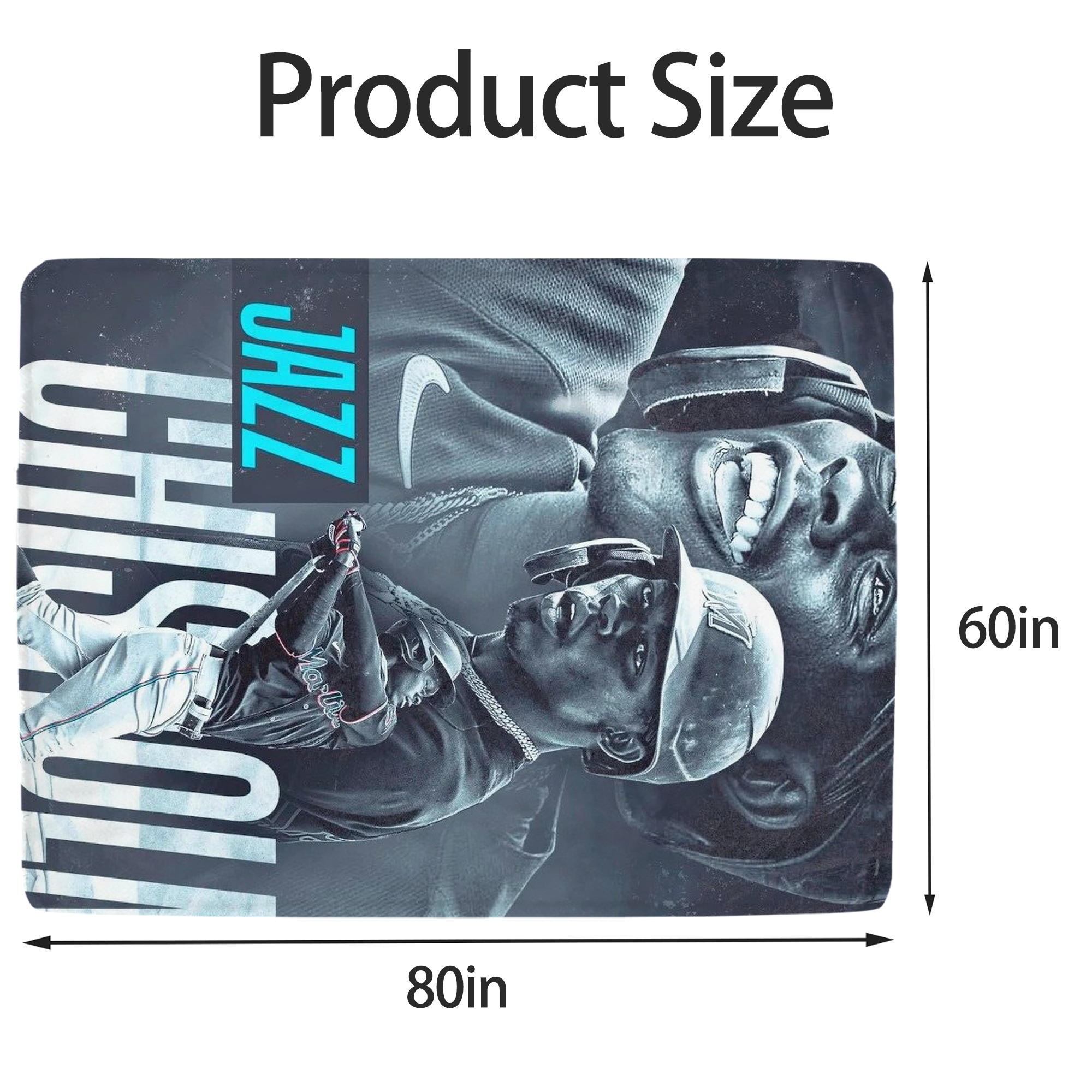 Jazz Chisholm Jr. 45 Soft Fleece Throw Blanket 60 X 80 Inch – Super Soft, Lightweight, And Durable – Perfect For Sofa, Bed, Camping, And More – Ideal Gift For Family And Friends