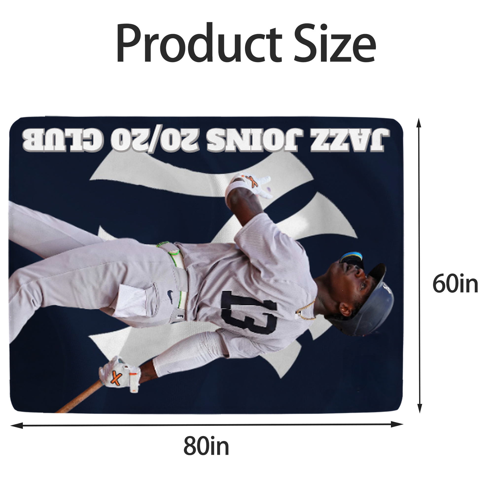 Jazz Chisholm Jr. 47 Soft Fleece Throw Blanket 60 X 80 Inch – Super Soft, Lightweight, And Durable – Perfect For Sofa, Bed, Camping, And More – Ideal Gift For Family And Friends