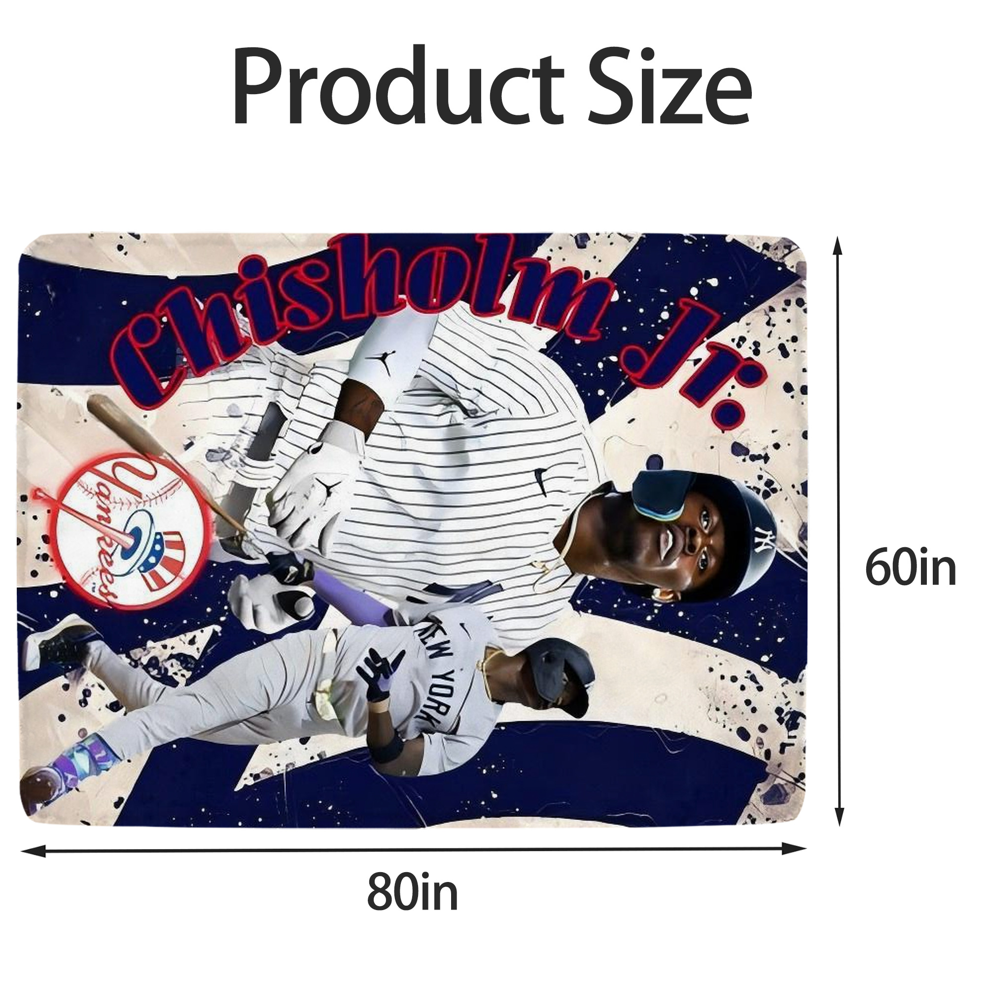 Jazz Chisholm Jr. 48 Soft Fleece Throw Blanket 60 X 80 Inch – Super Soft, Lightweight, And Durable – Perfect For Sofa, Bed, Camping, And More – Ideal Gift For Family And Friends