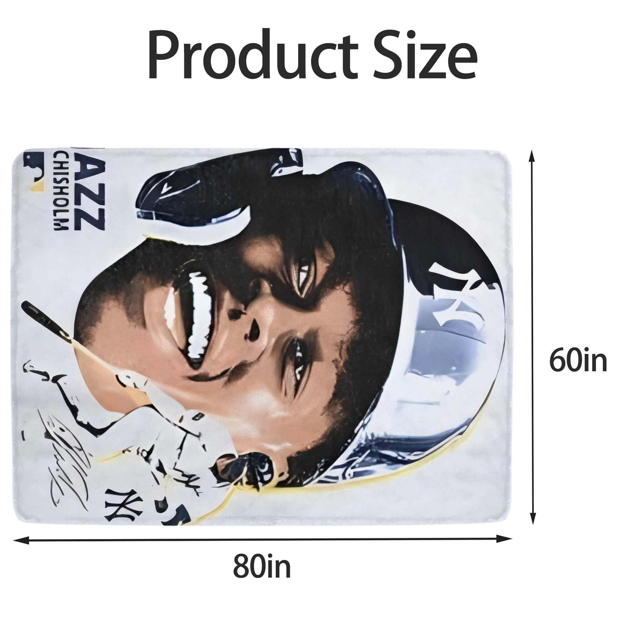 Jazz Chisholm Jr. 52 Soft Fleece Throw Blanket 60 X 80 Inch – Super Soft, Lightweight, And Durable – Perfect For Sofa, Bed, Camping, And More – Ideal Gift For Family And Friends