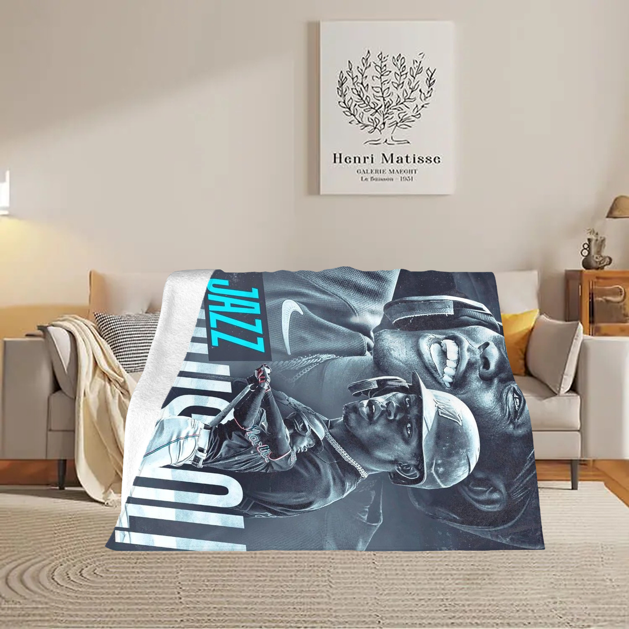 Jazz Chisholm Jr. 45 Soft Fleece Throw Blanket 60 X 80 Inch – Super Soft, Lightweight, And Durable – Perfect For Sofa, Bed, Camping, And More – Ideal Gift For Family And Friends