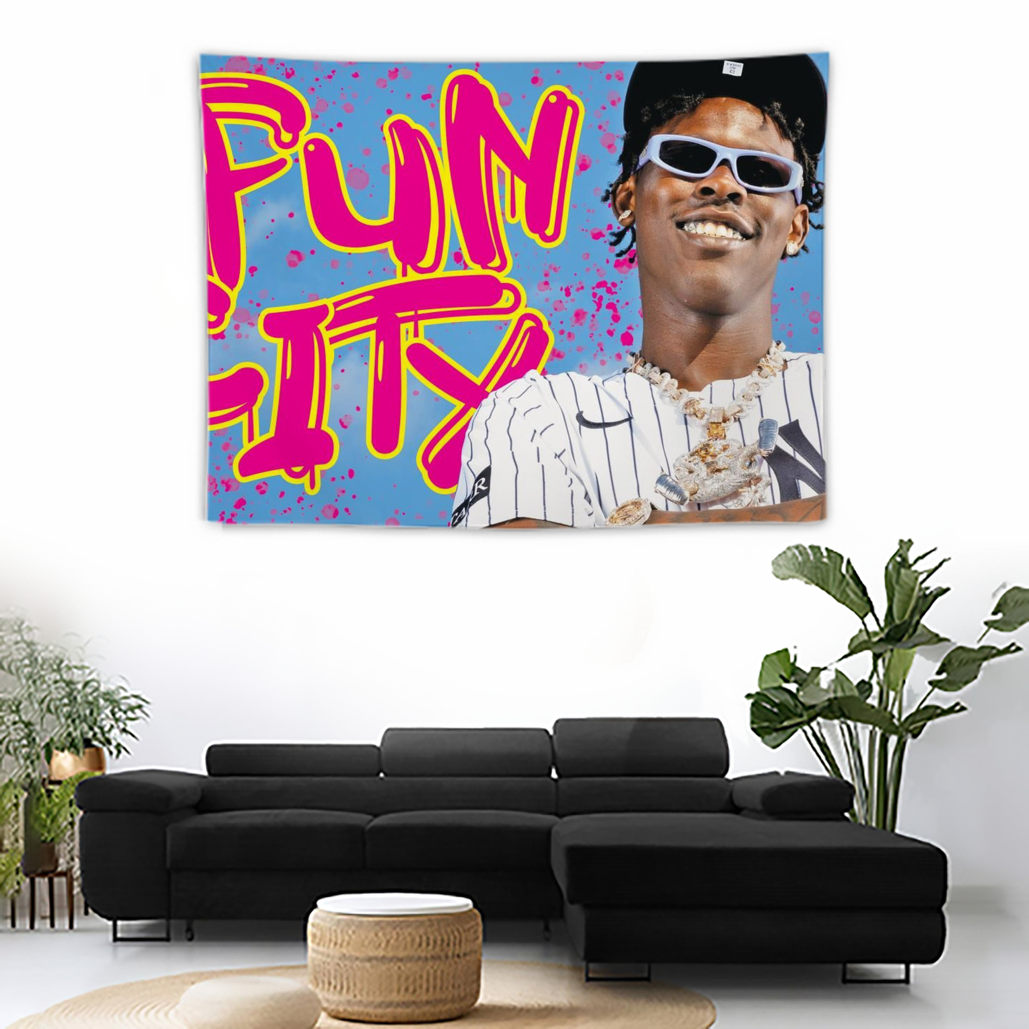 Jazz Chisholm Jr. 66 Wall Tapestry For Bedroom Aesthetic – Boho Style Polyester Fabric Wall Hanging With Hooks – 60 X 90 Inch Large Size, Lightweight, Durable, Easy To Hang