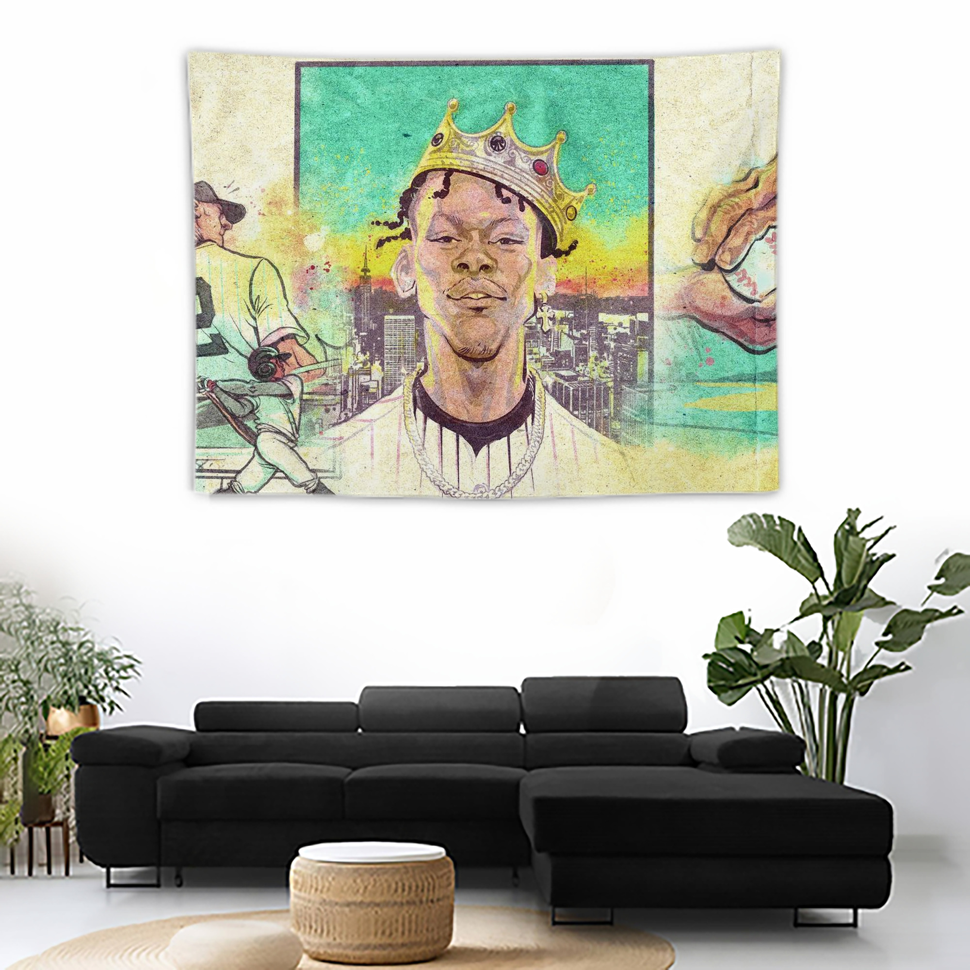 Jazz Chisholm Jr. 68 Wall Tapestry For Bedroom Aesthetic – Boho Style Polyester Fabric Wall Hanging With Hooks – 60 X 90 Inch Large Size, Lightweight, Durable, Easy To Hang