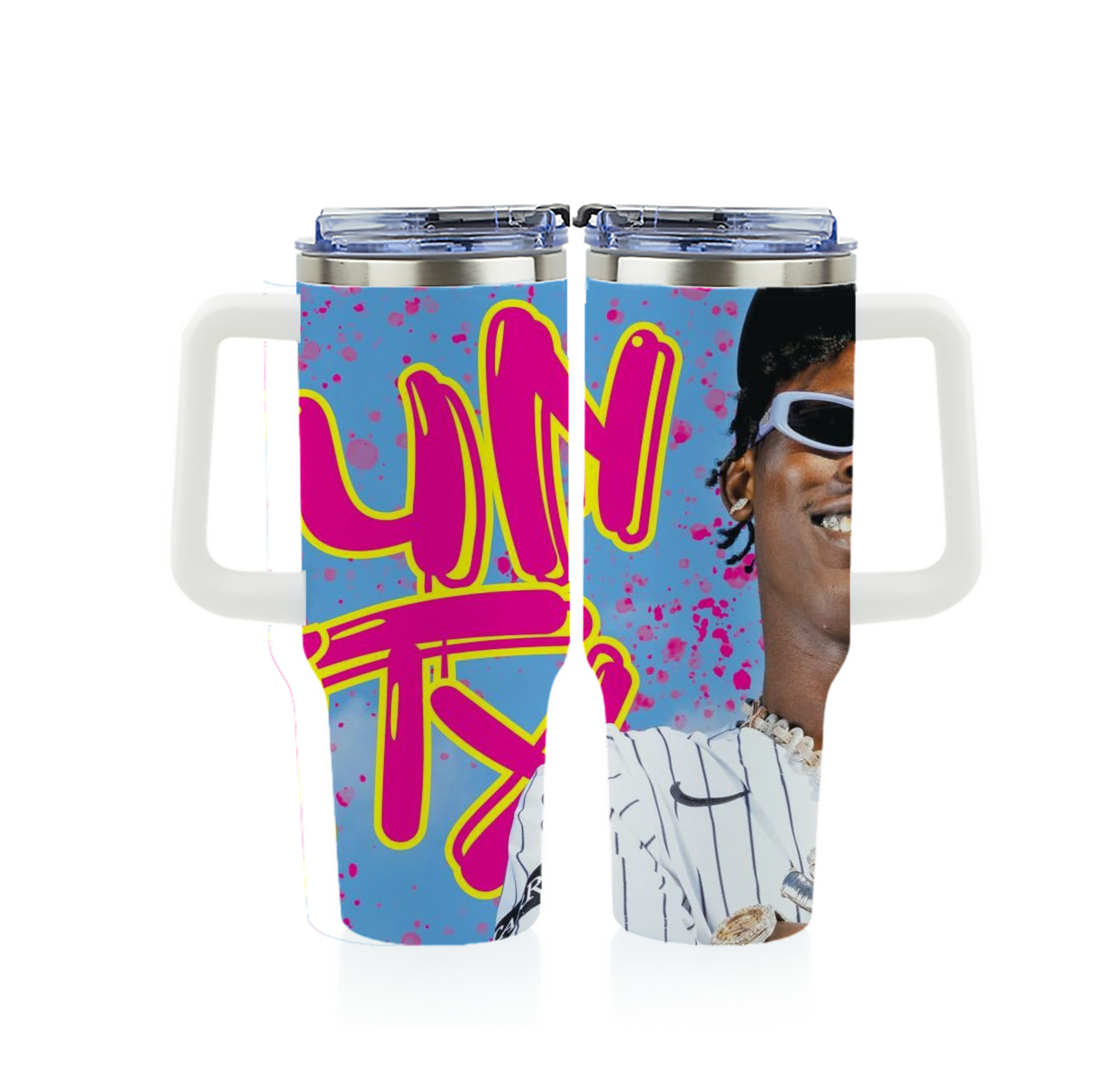 Jazz Chisholm Jr. 66 40oz Full Wrap Car Tumbler – Durable Stainless Steel Travel Mug With Vibrant UV Print – Double Wall Insulated, Fits Most Car Cup Holders