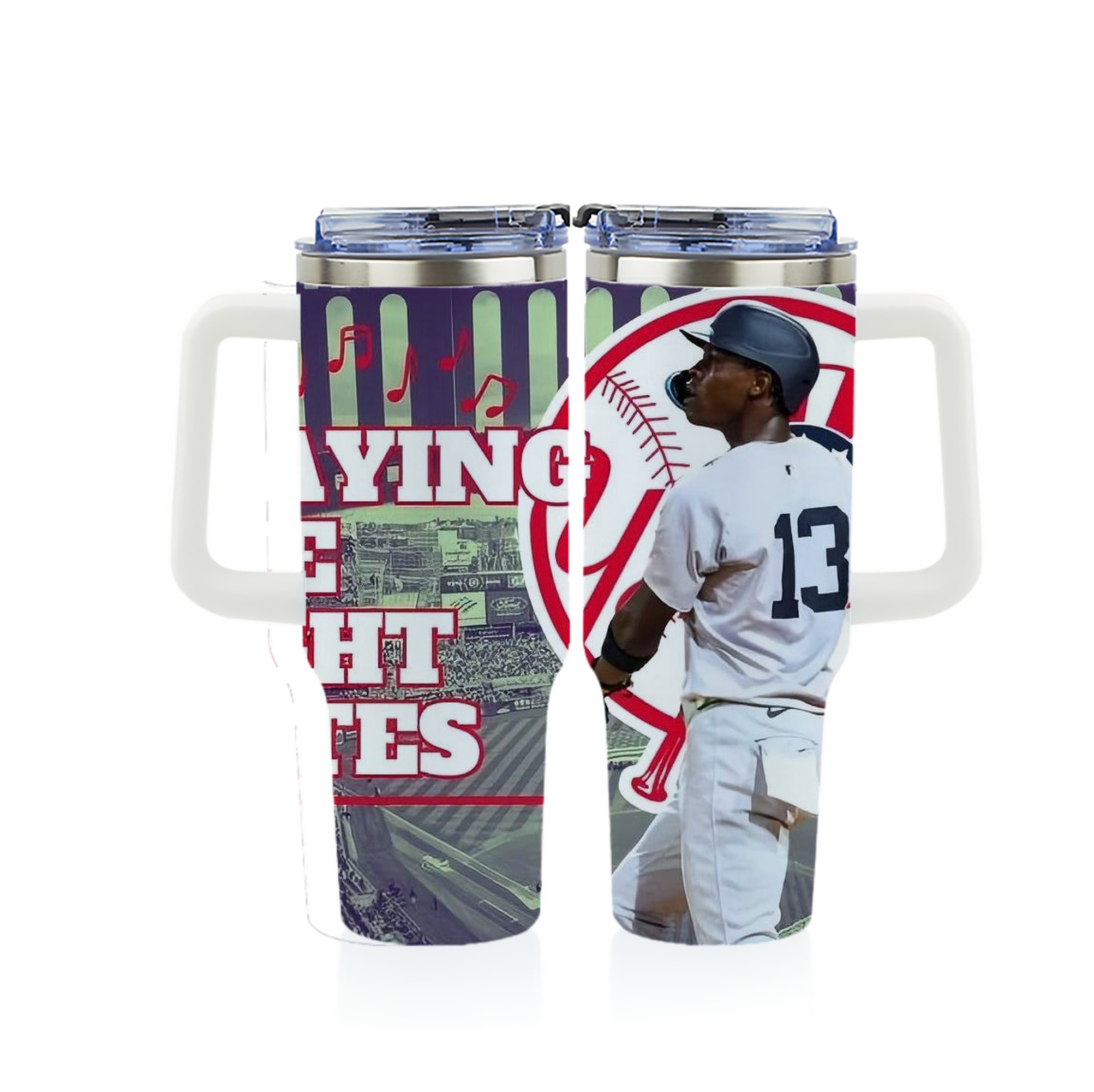  40oz Full Wrap Car Tumbler – Durable Stainless Steel Travel Mug With Vibrant UV Print – Double Wall Insulated, Fits Most Car Cup Holders