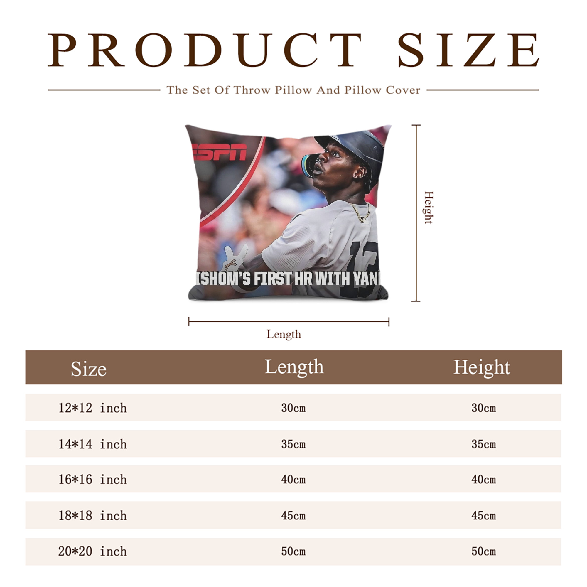 Jazz Chisholm Jr. 69 Soft Polyester Pillow Cover With Insert – Double-Sided Design, Invisible Zipper, Durable & Breathable – Easy Care Cushion Set