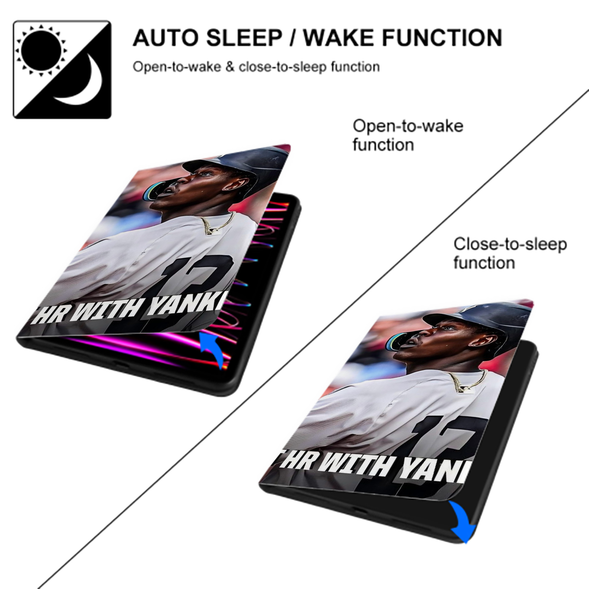 Jazz Chisholm Jr. 69 IPad Case Without Pencil Slot – Book-Style Cover With PU Leather & TPU – Slim, Durable, Scratch-Resistant, Full Protection & Easy Access