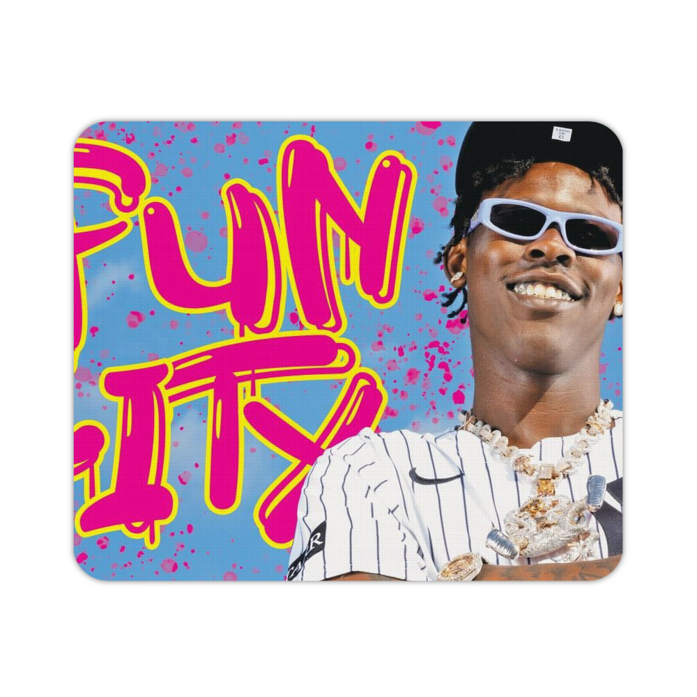 Jazz Chisholm Jr. 66 Durable Rubber Mouse Pad With Stitched Edges, Waterproof, Non-Slip Surface, Ultra-Thin Design For Gaming, Office