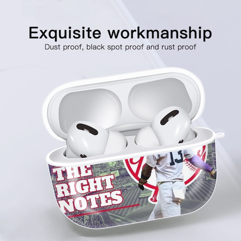  AirPods Pro Hard Case White With Keychain, Durable Flexible PC, Precise Cutouts, Anti-Fingerprint, Yellowing & Scratch Resistant, Full Protection, Washable