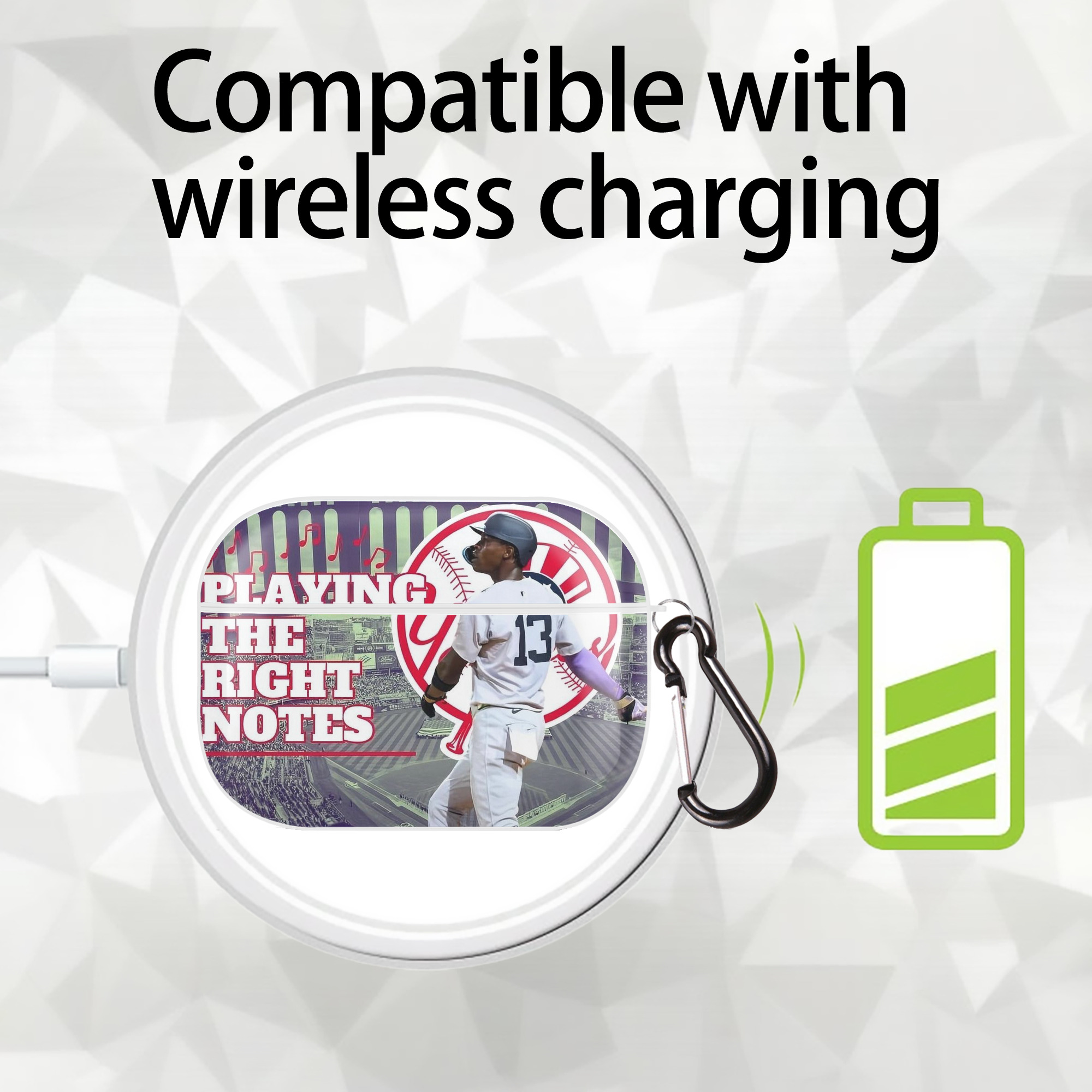  AirPods Pro Hard Case White With Keychain, Durable Flexible PC, Precise Cutouts, Anti-Fingerprint, Yellowing & Scratch Resistant, Full Protection, Washable