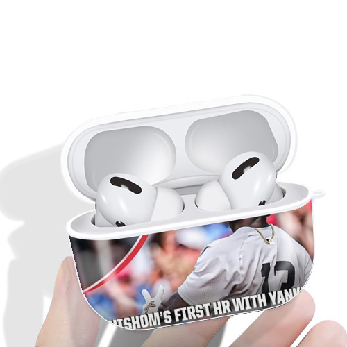Jazz Chisholm Jr. 69 AirPods Pro Hard Case White With Keychain, Durable Flexible PC, Precise Cutouts, Anti-Fingerprint, Yellowing & Scratch Resistant, Full Protection, Washable
