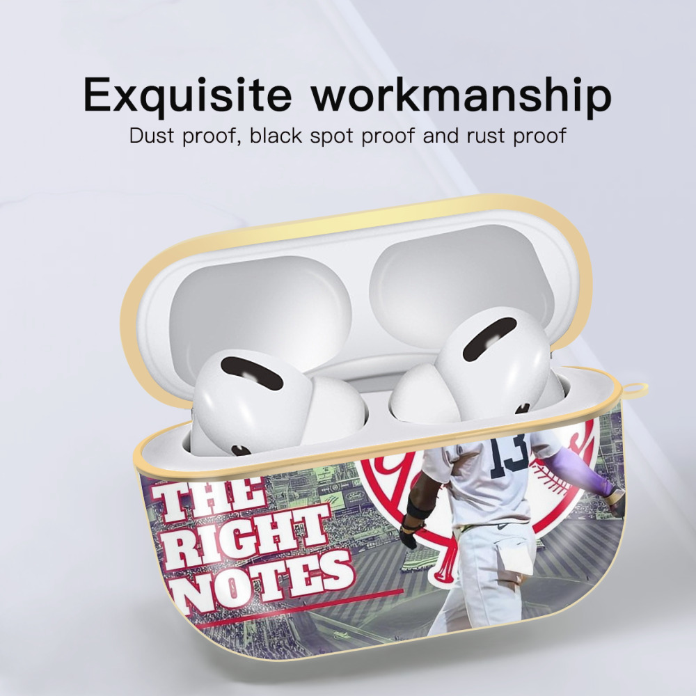  Luxury Gold AirPods Pro Case With Keychain, Flexible PC Material, Full Protection, Precise Cutouts, Anti-Fingerprint, Washable, Durable Design