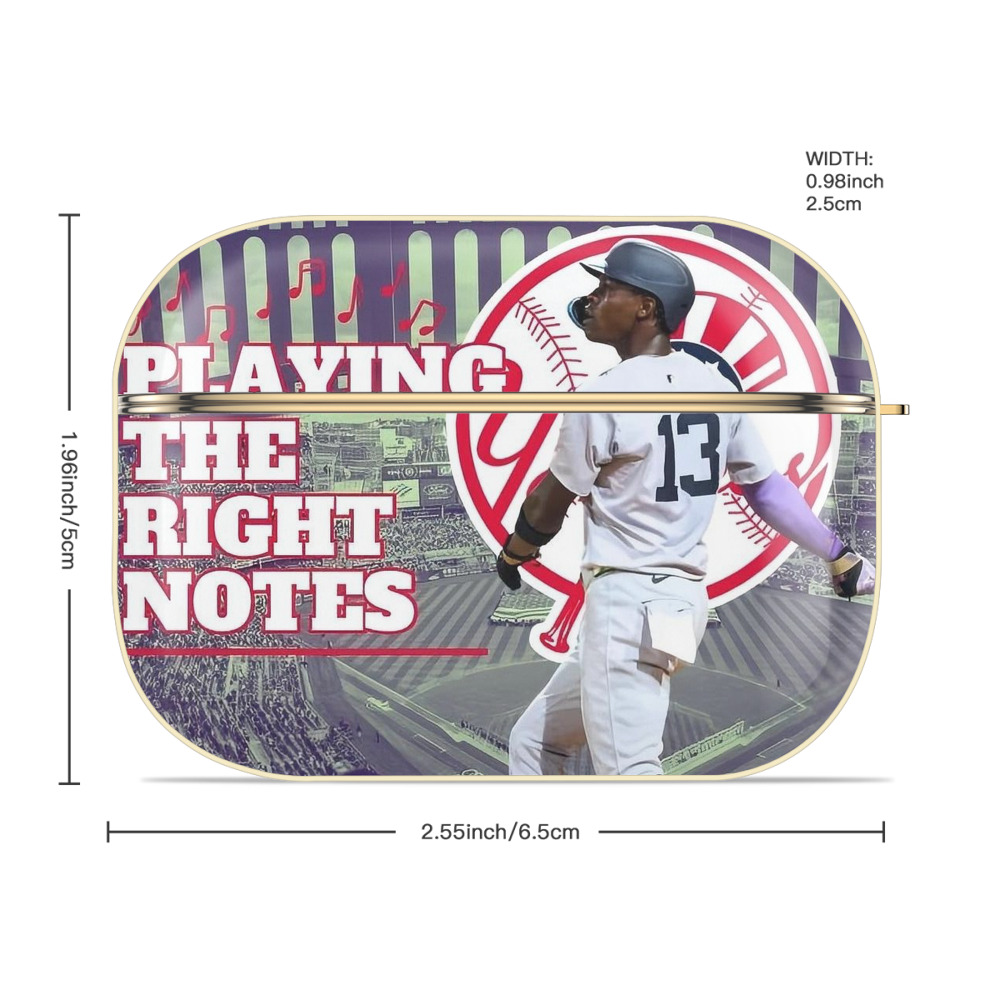  Luxury Gold AirPods Pro Case With Keychain, Flexible PC Material, Full Protection, Precise Cutouts, Anti-Fingerprint, Washable, Durable Design