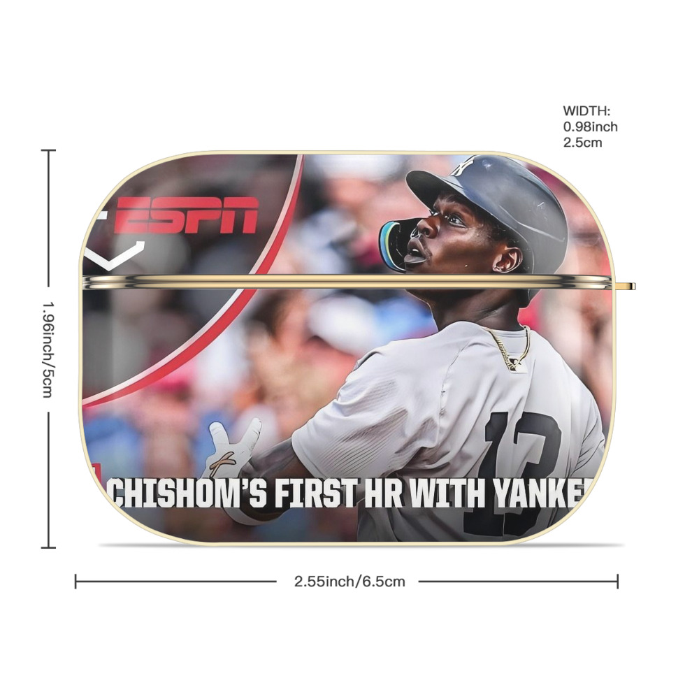 Jazz Chisholm Jr. 69 Luxury Gold AirPods Pro Case With Keychain, Flexible PC Material, Full Protection, Precise Cutouts, Anti-Fingerprint, Washable, Durable Design