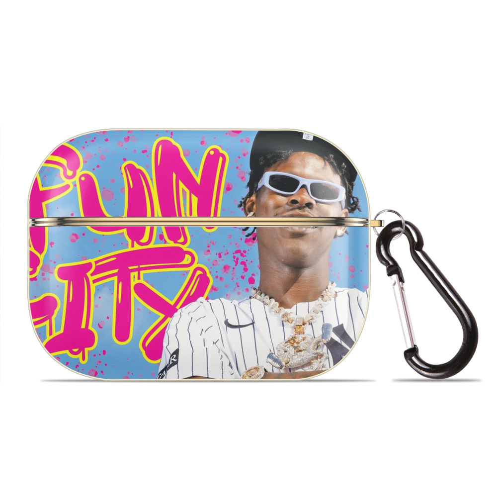 Jazz Chisholm Jr. 66 Luxury Gold AirPods Pro Case With Keychain, Flexible PC Material, Full Protection, Precise Cutouts, Anti-Fingerprint, Washable, Durable Design