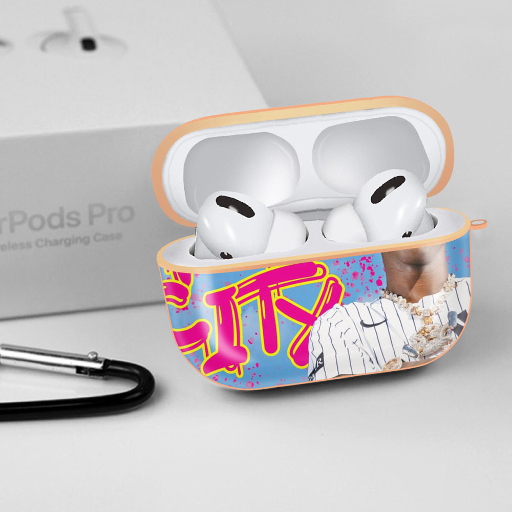 Jazz Chisholm Jr. 66 AirPods Pro Protective Case Rose Gold, Flexible PC Material, Precise Fit, Anti-Slip Cover, Full Protection, Fingerprint Resistant, Washable With Keychain