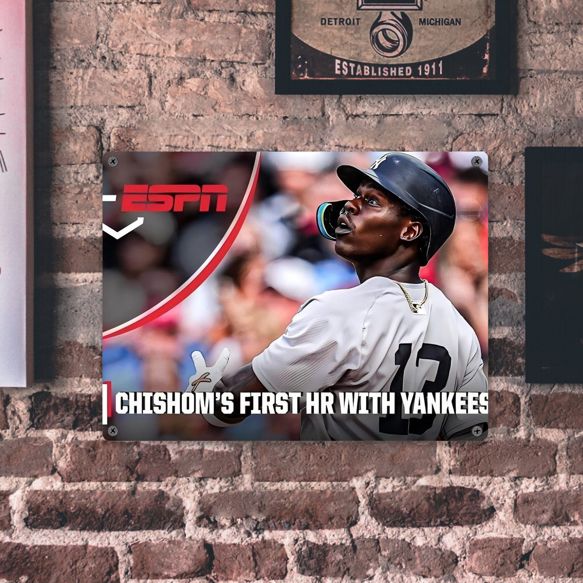 Jazz Chisholm Jr. 69 Vintage Metal Tin Sign 16x12 – Full-Print Iron Wall Decor – Durable, Fade-Resistant – Easy To Hang – Ideal For Home, Bar, Kitchen & Office Decor