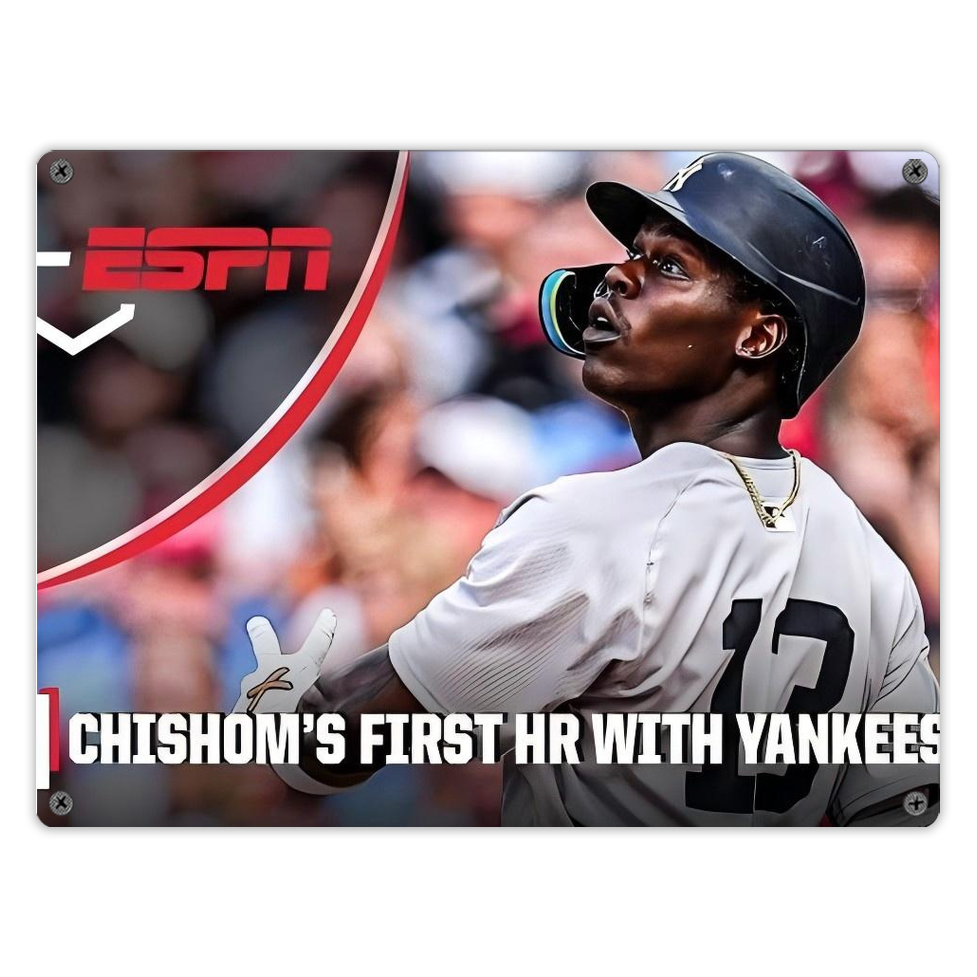 Jazz Chisholm Jr. 69 Vintage Metal Tin Sign 16x12 – Full-Print Iron Wall Decor – Durable, Fade-Resistant – Easy To Hang – Ideal For Home, Bar, Kitchen & Office Decor