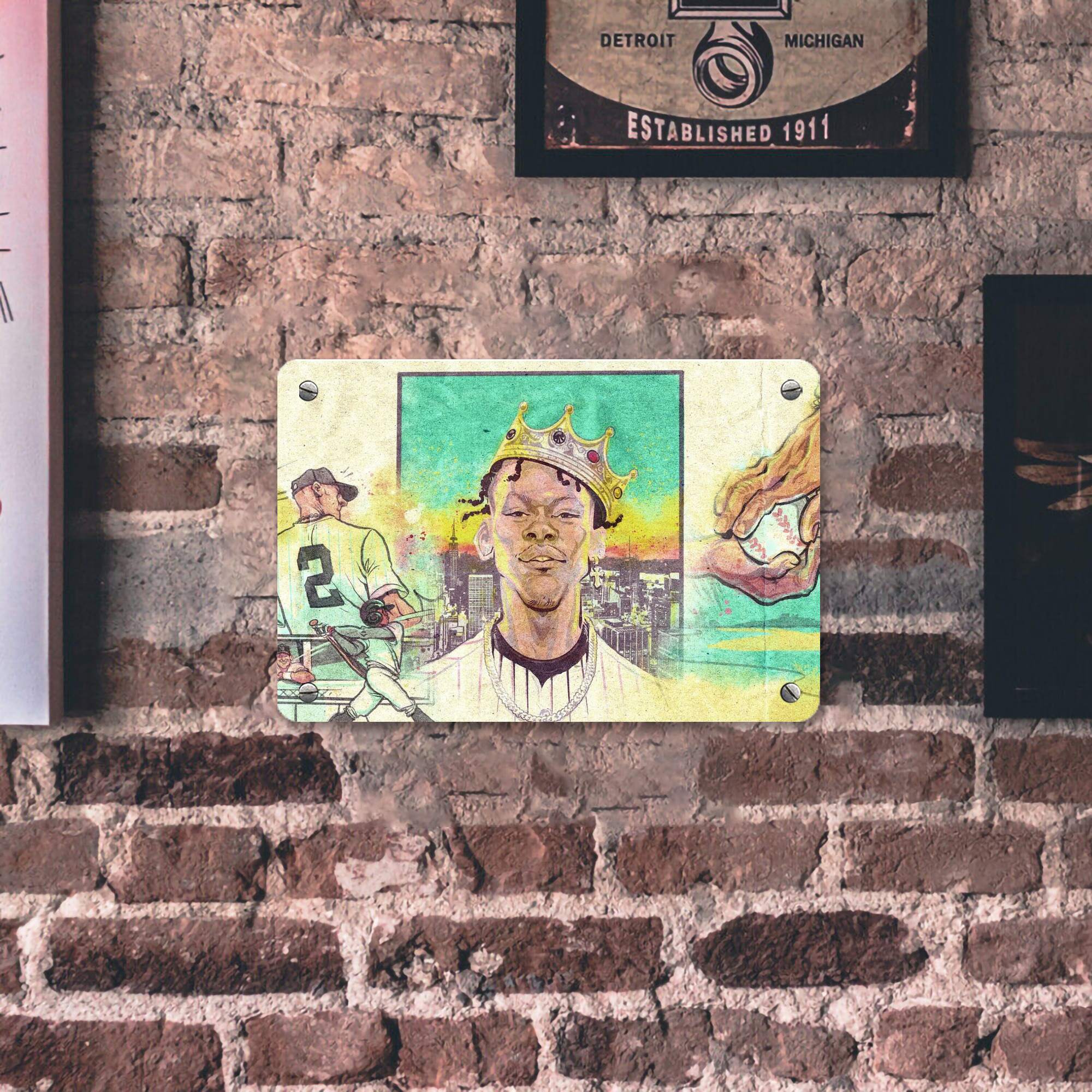 Jazz Chisholm Jr. 68 Metal Tin Sign 12x8inch - Premium Full-Print Decorative Wall Art, Durable Rust-Resistant Metal Plaque For Living Room, Bedroom, Kitchen, Office, Bar Décor