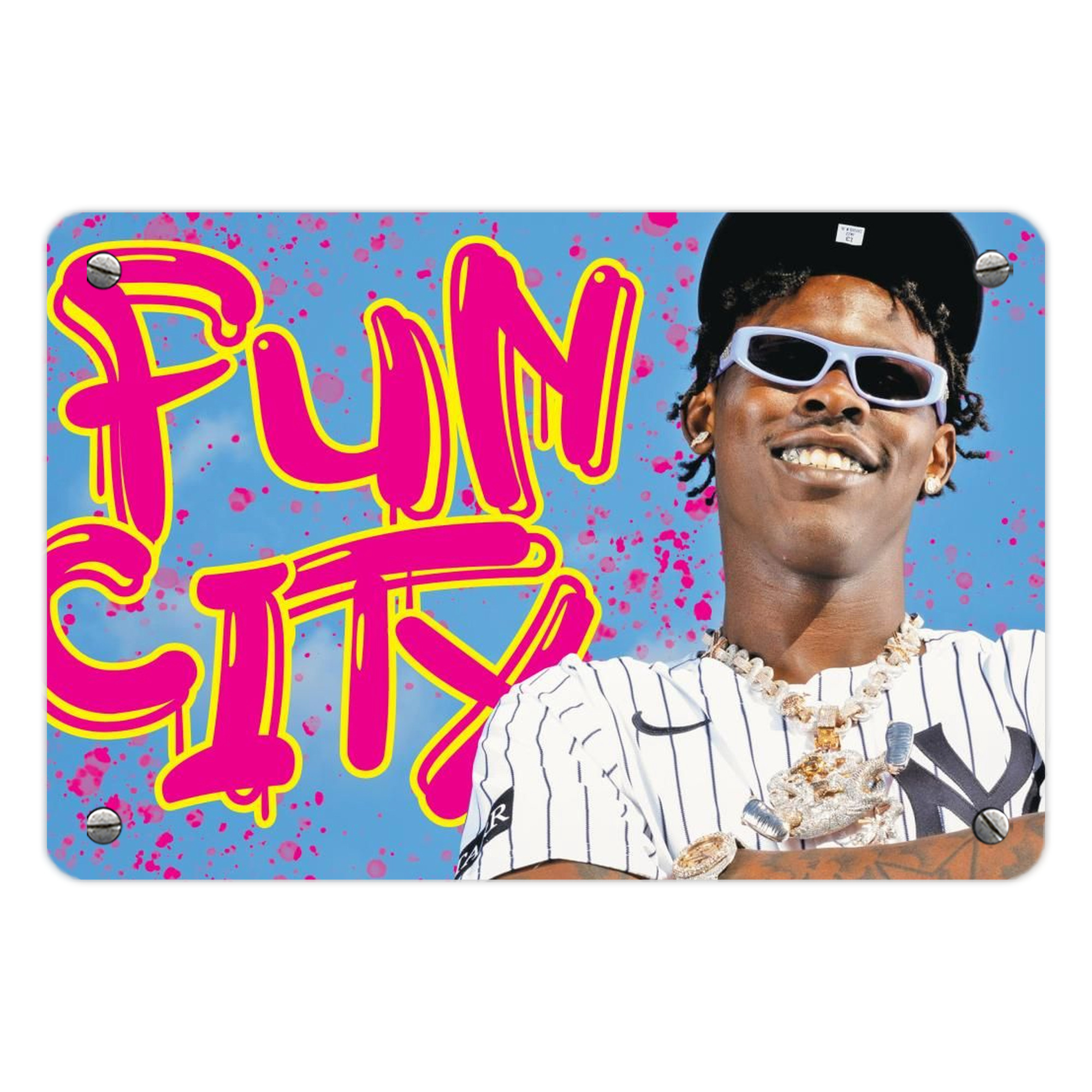 Jazz Chisholm Jr. 66 Metal Tin Sign 12x8inch - Premium Full-Print Decorative Wall Art, Durable Rust-Resistant Metal Plaque For Living Room, Bedroom, Kitchen, Office, Bar Décor